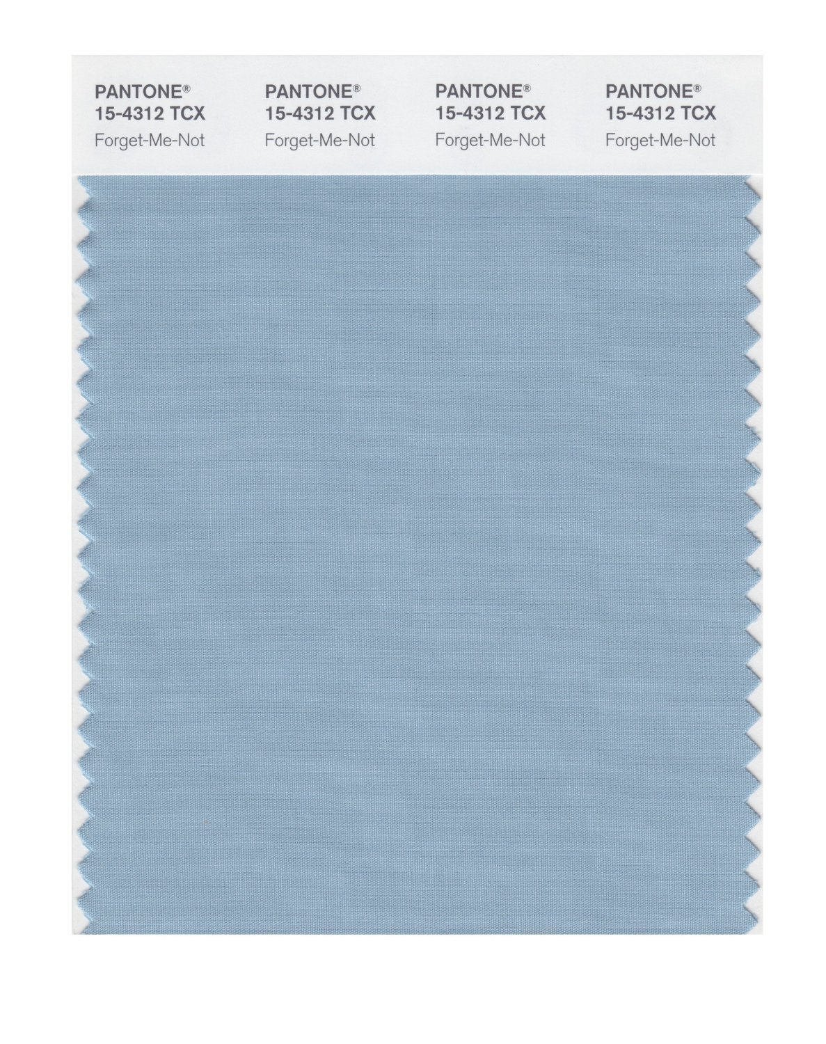 Pantone Cotton Swatch 15-4312 Forget-Me-Not