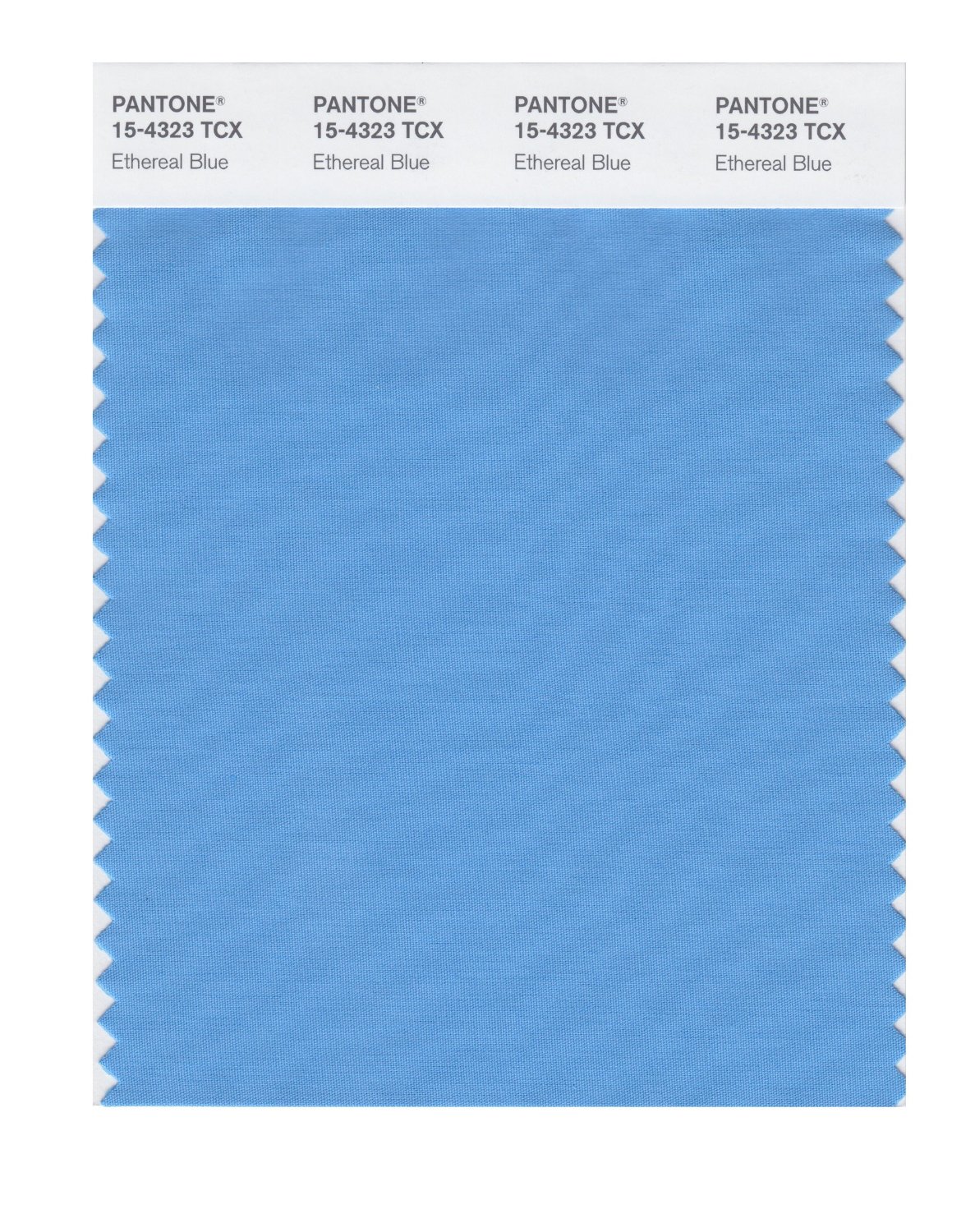 Pantone Cotton Swatch 15-4323 Ethereal Blue