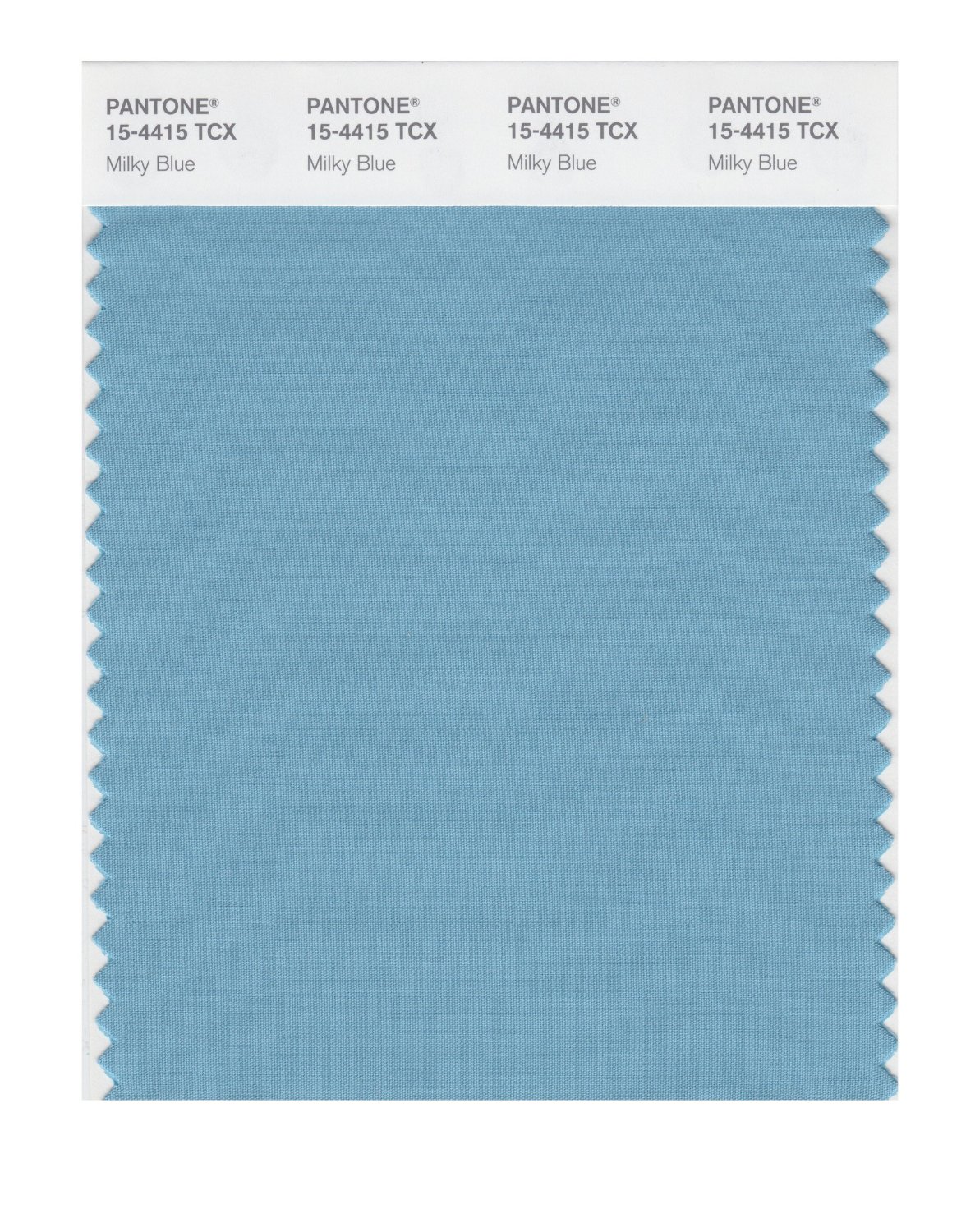 Pantone Cotton Swatch 15-4415 Milky Blue