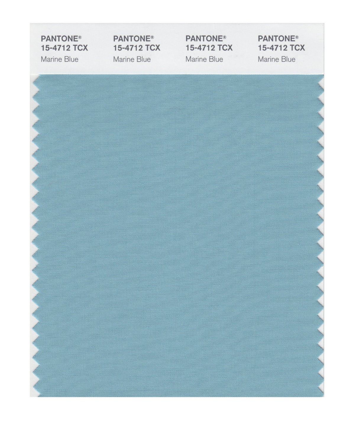 Pantone Cotton Swatch 15-4712 Marine Blue