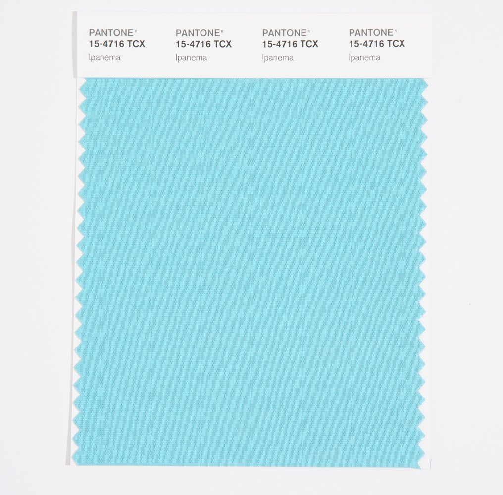 Pantone Cotton Swatch 15-4716 Ipanema