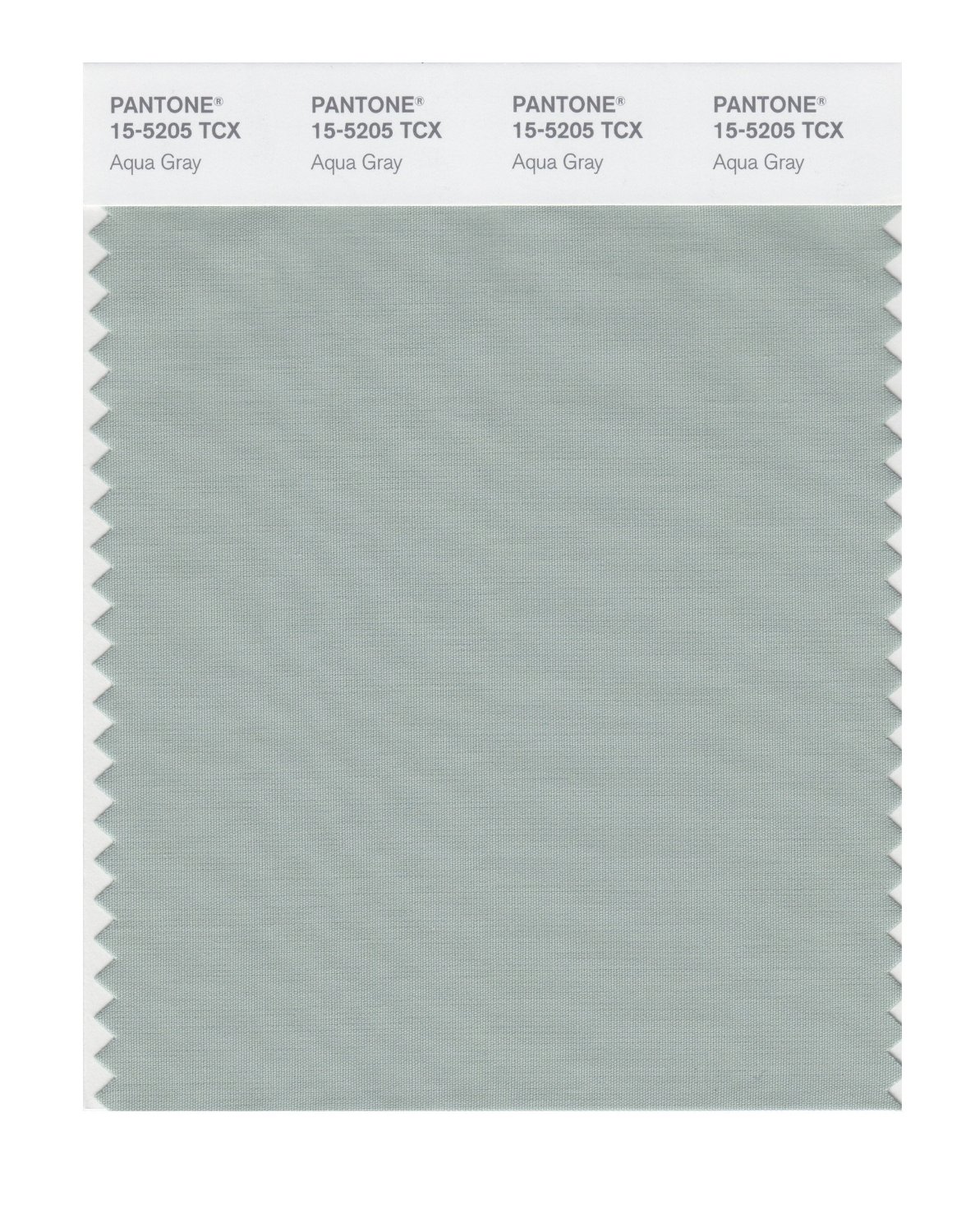 Pantone Cotton Swatch 15-5205 Aqua Gray