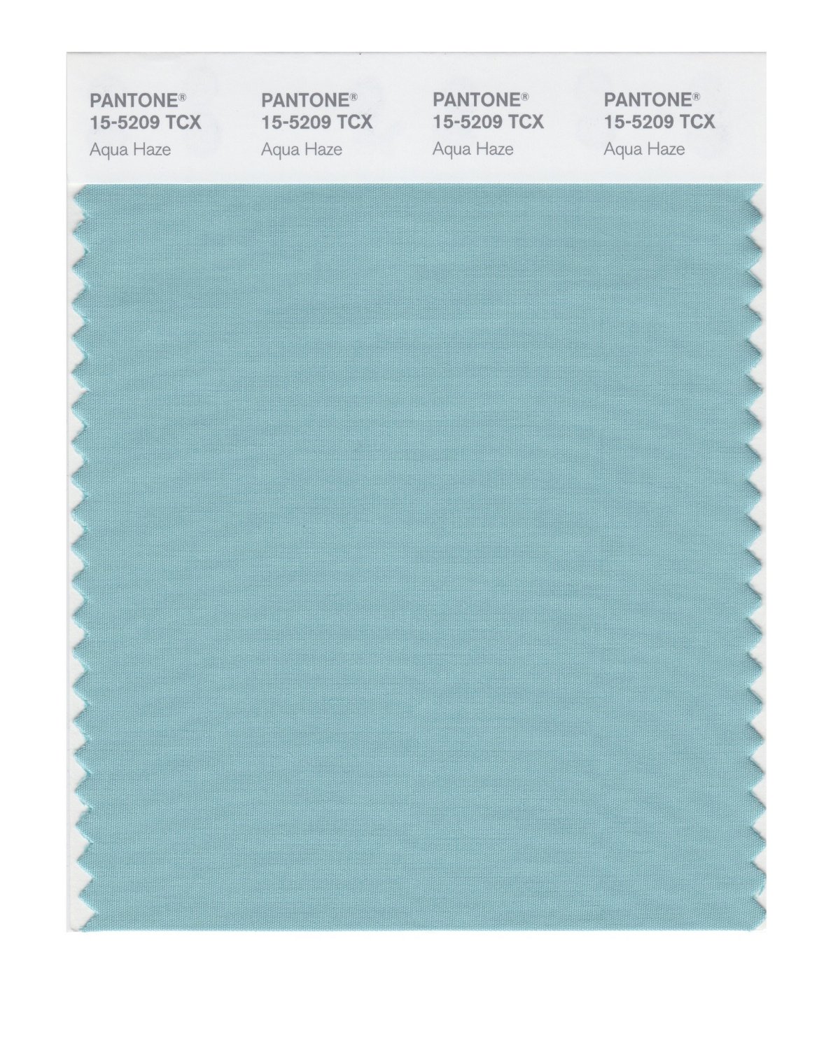 Pantone Cotton Swatch 15-5209 Aqua Haze