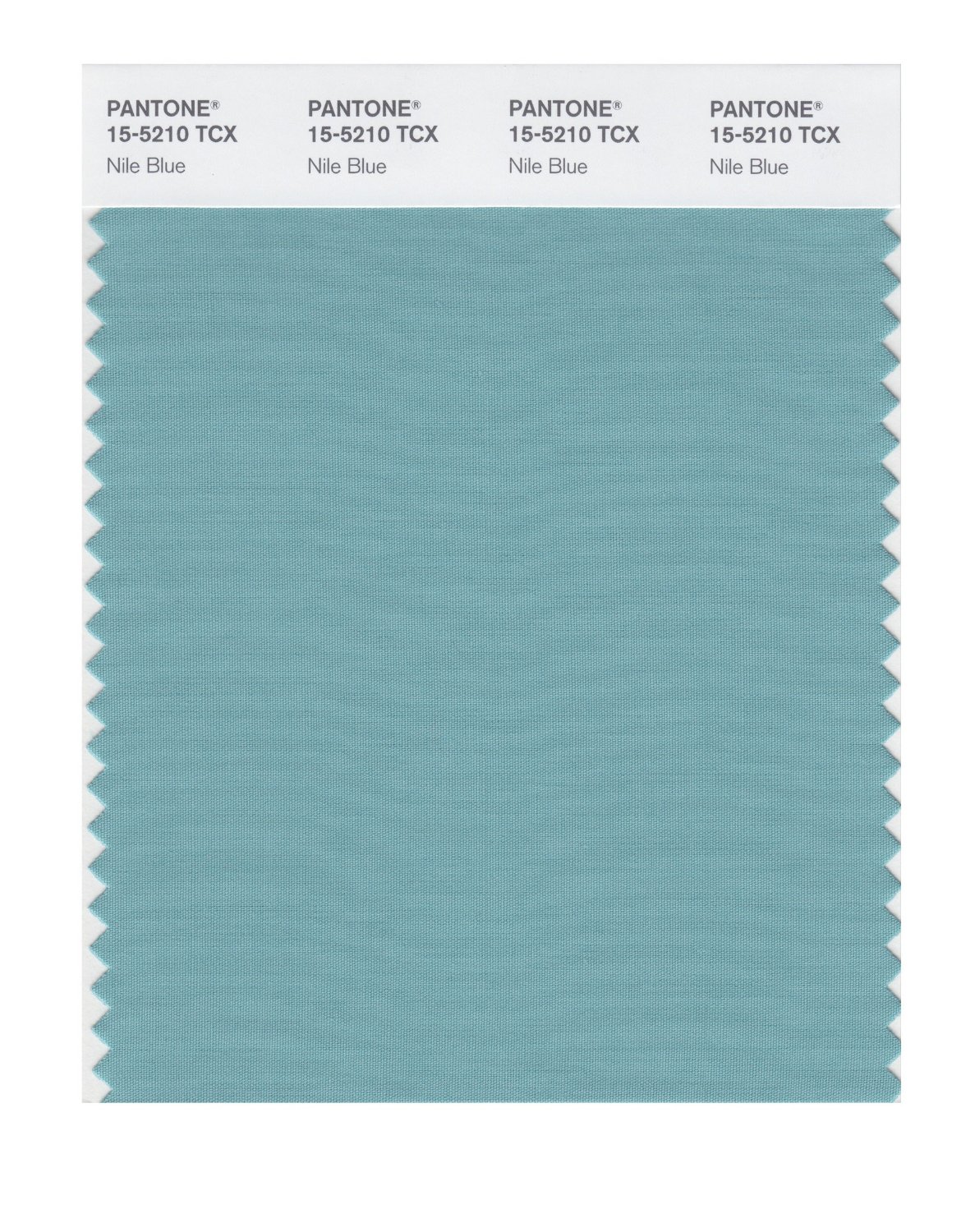 Pantone Cotton Swatch 15-5210 Nile Blue