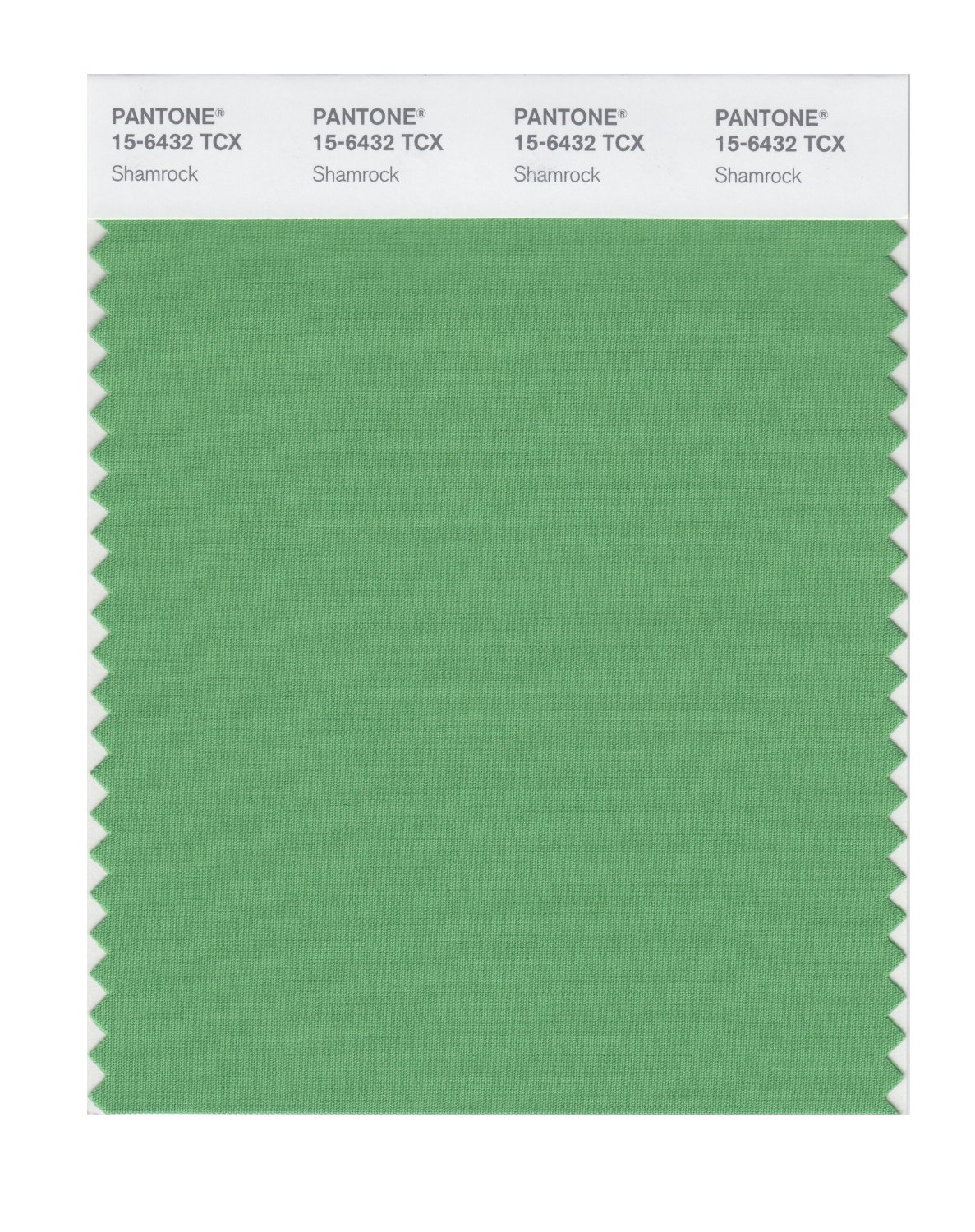 Pantone Cotton Swatch 15-6432 Shamrock