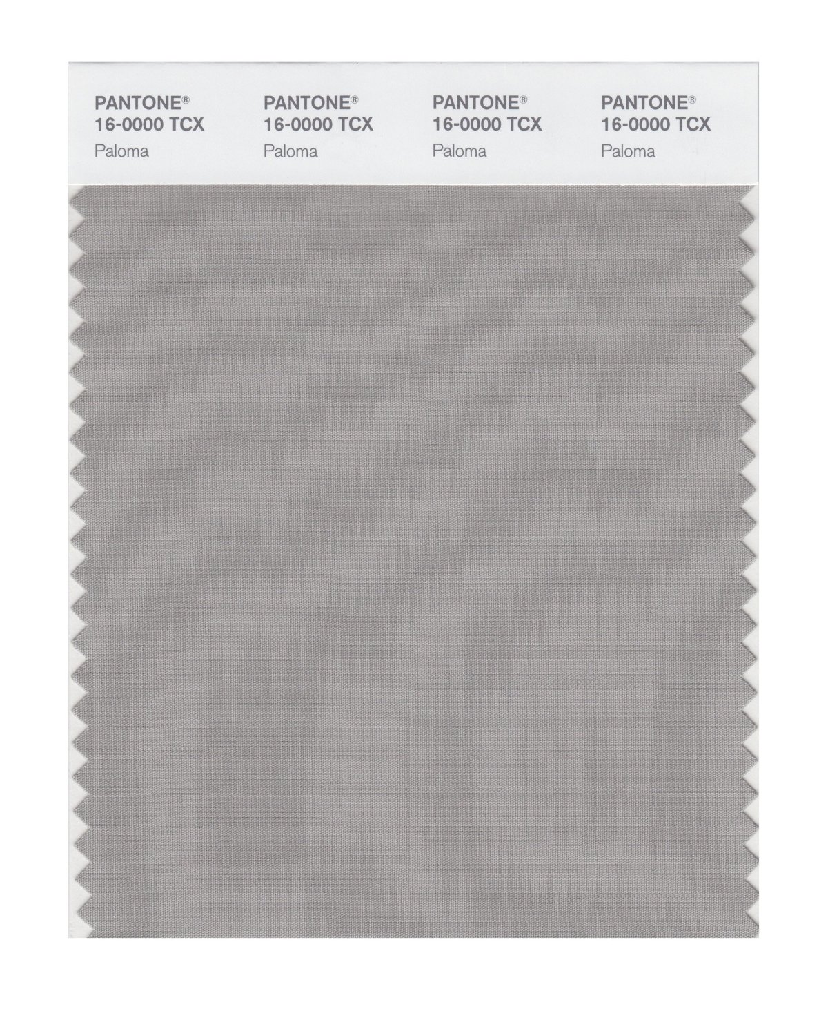 Pantone Cotton Swatch 16-0000 Paloma