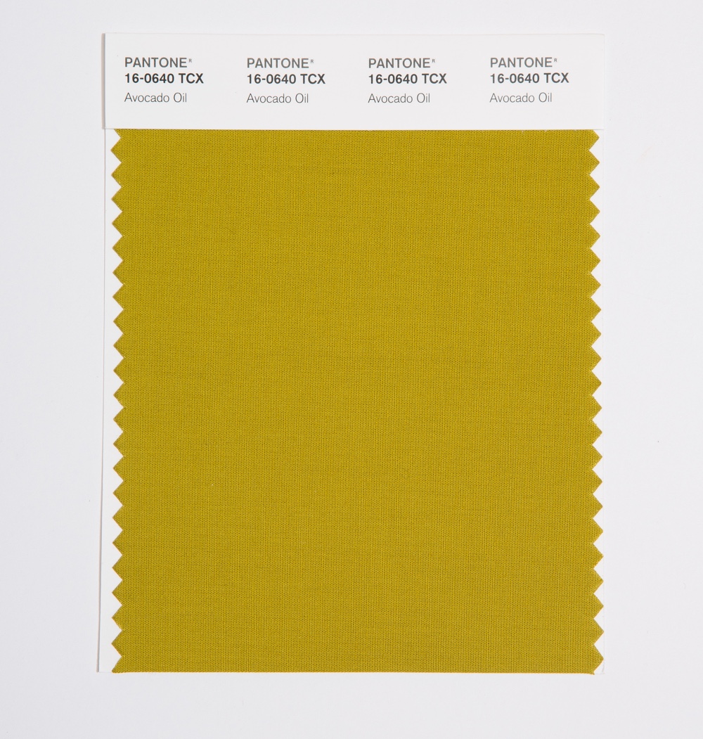 Pantone Cotton Swatch 16-0640 Avocado Oil