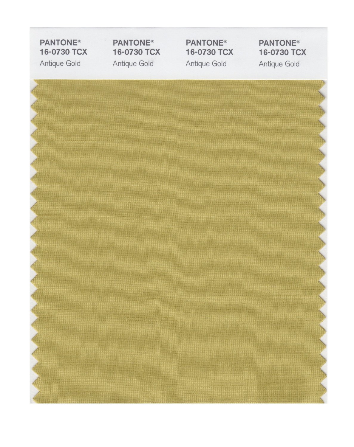 Pantone Cotton Swatch 16-0730 Antique Gold