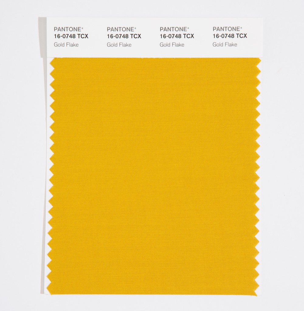 Pantone Cotton Swatch 16-0748 Gold Flake