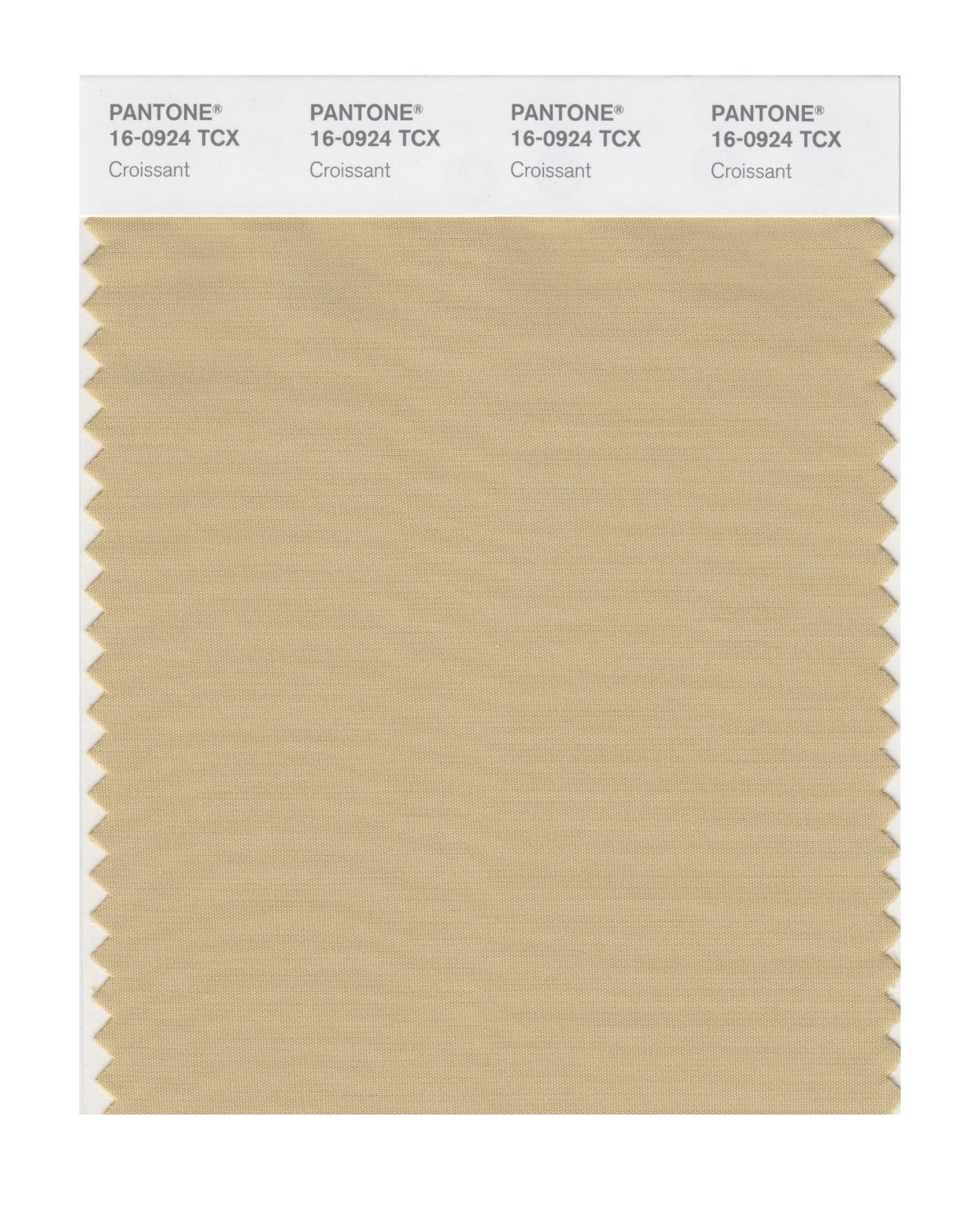 Pantone Cotton Swatch 16-0924 Croissant