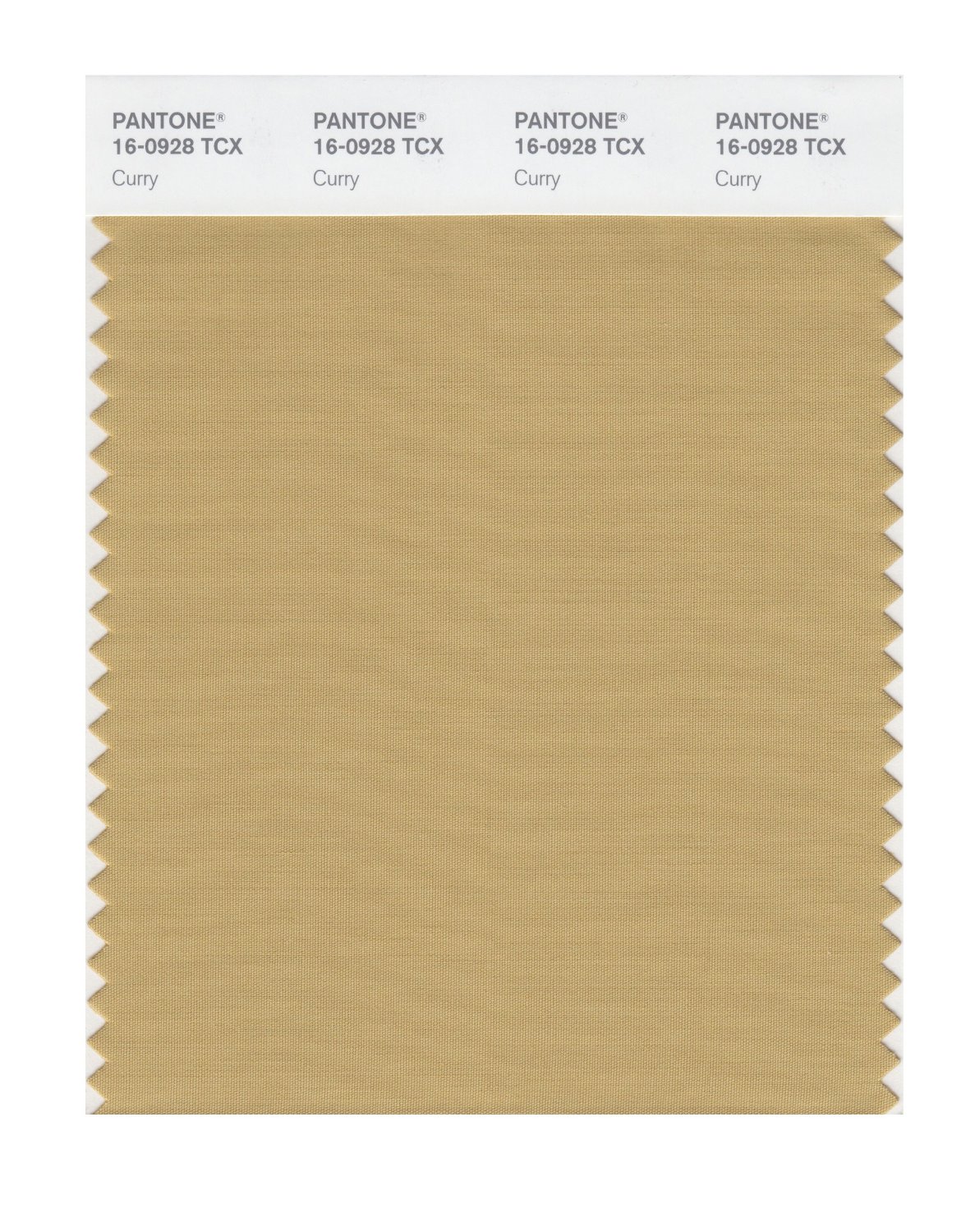 Pantone Cotton Swatch 16-0928 Curry