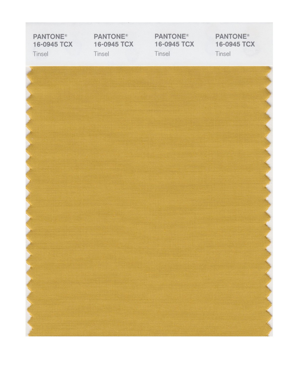 Pantone Cotton Swatch 16-0945 Tinsel