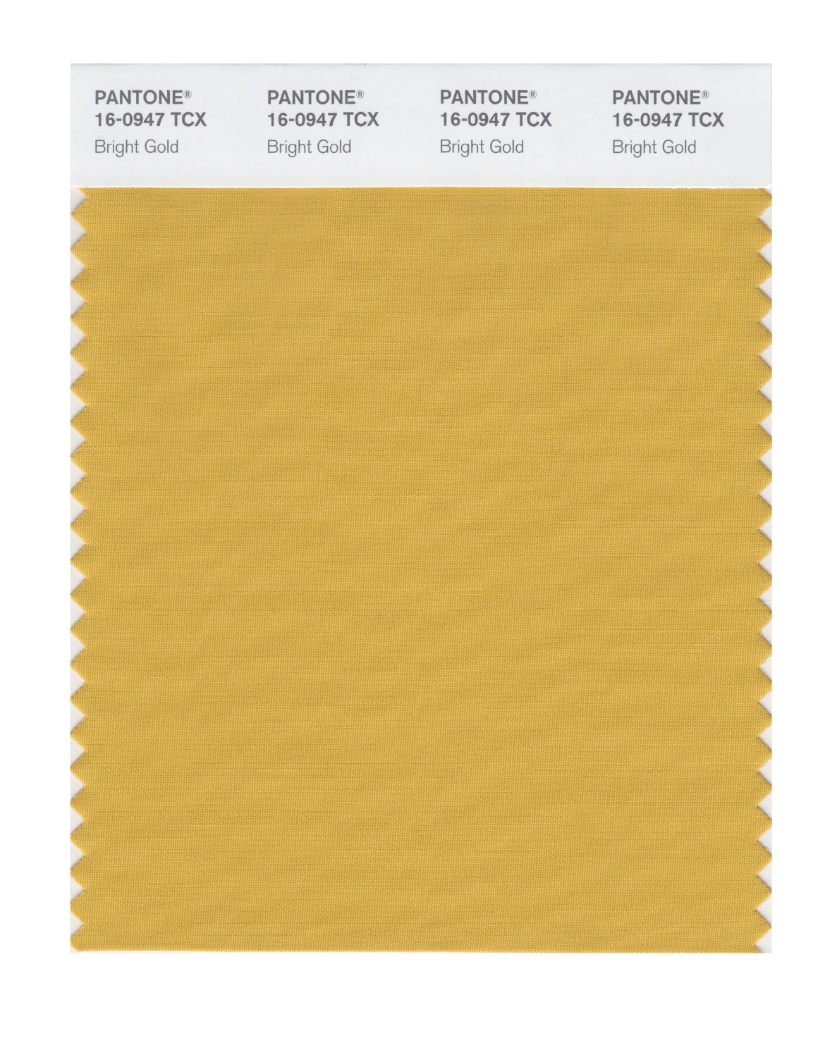 Pantone Cotton Swatch 16-0947 Bright Gold