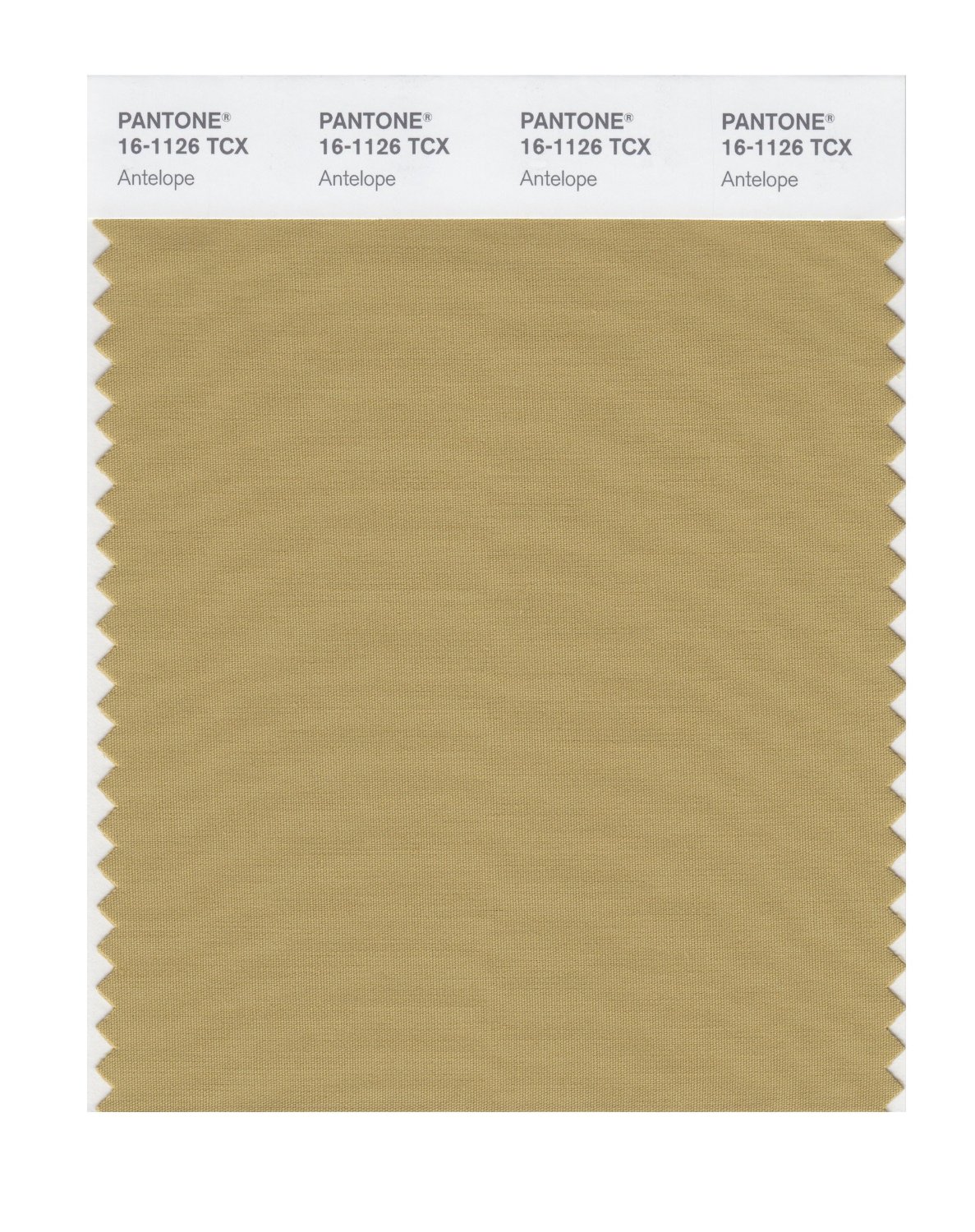 Pantone Cotton Swatch 16-1126 Antelope