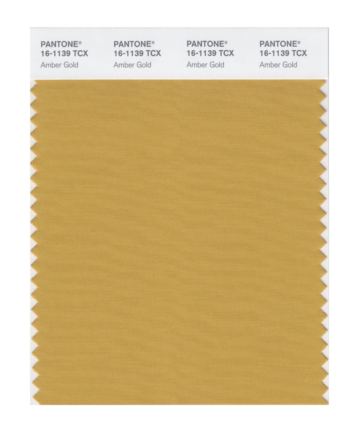 Pantone Cotton Swatch 16-1139 Amber Gold