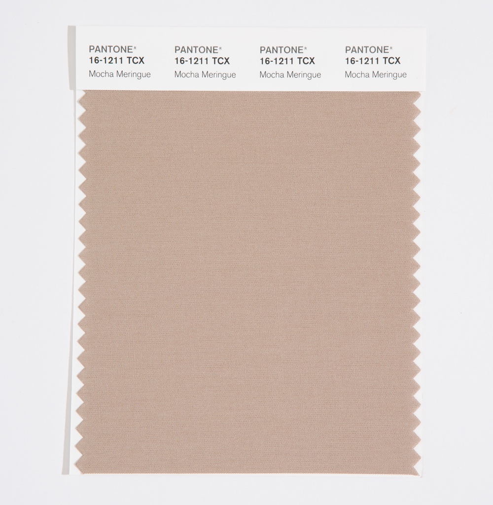 Pantone Cotton Swatch 16-1211 Mocha Meringue