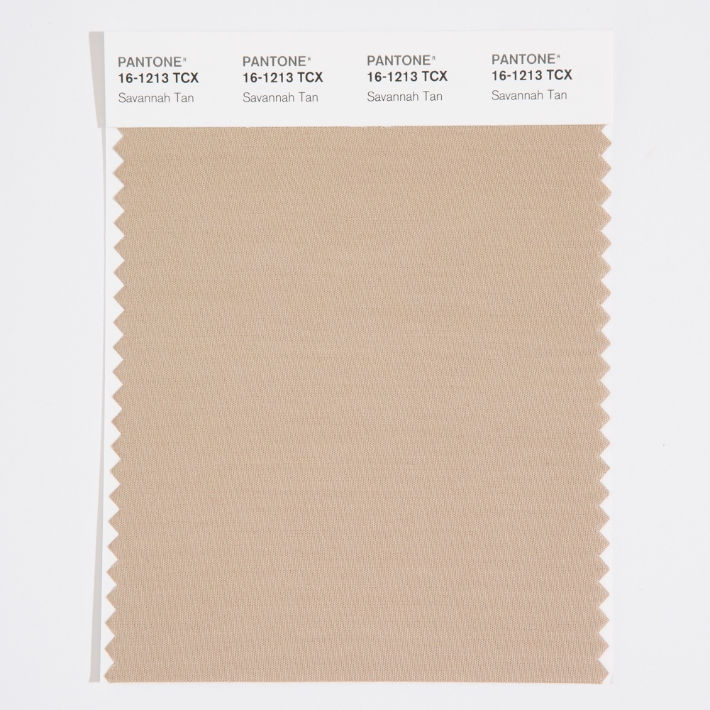 Pantone Cotton Swatch 16-1213 Savannah Tan