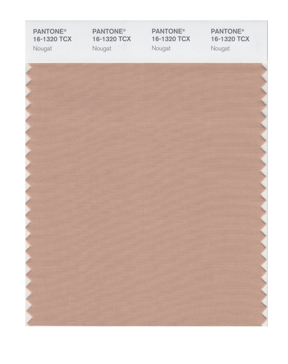 Pantone Cotton Swatch 16-1320 Nougat