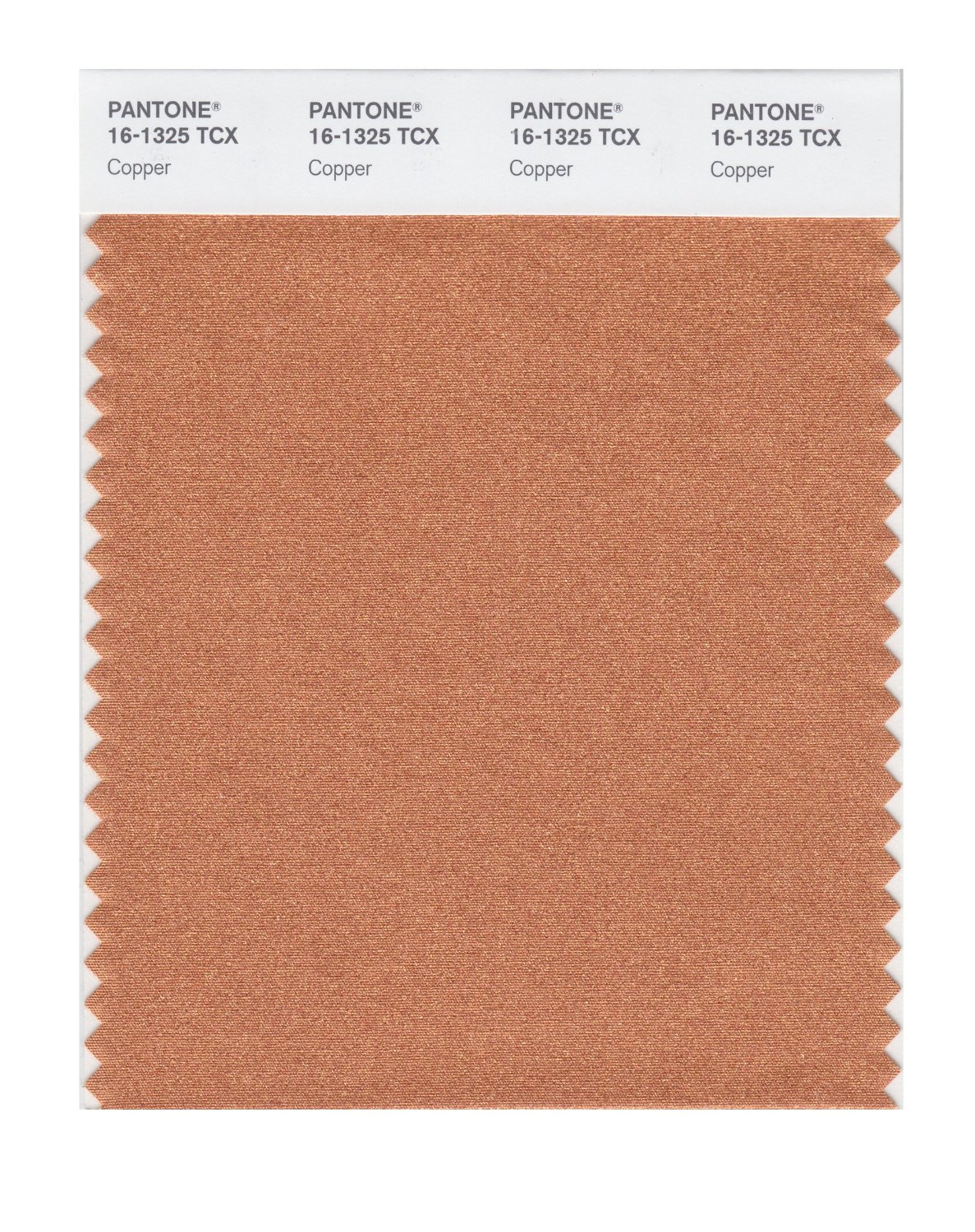 Pantone Cotton Swatch 16-1325 Copper