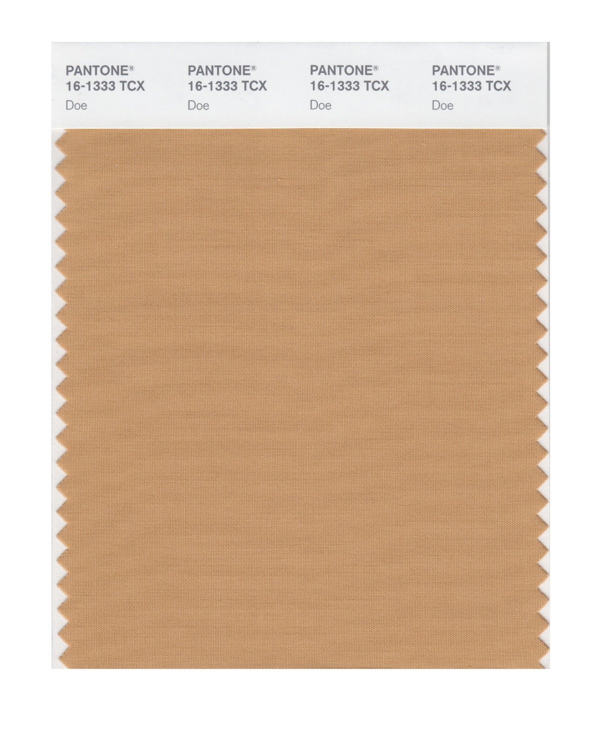 Pantone Cotton Swatch 16-1333 Doe