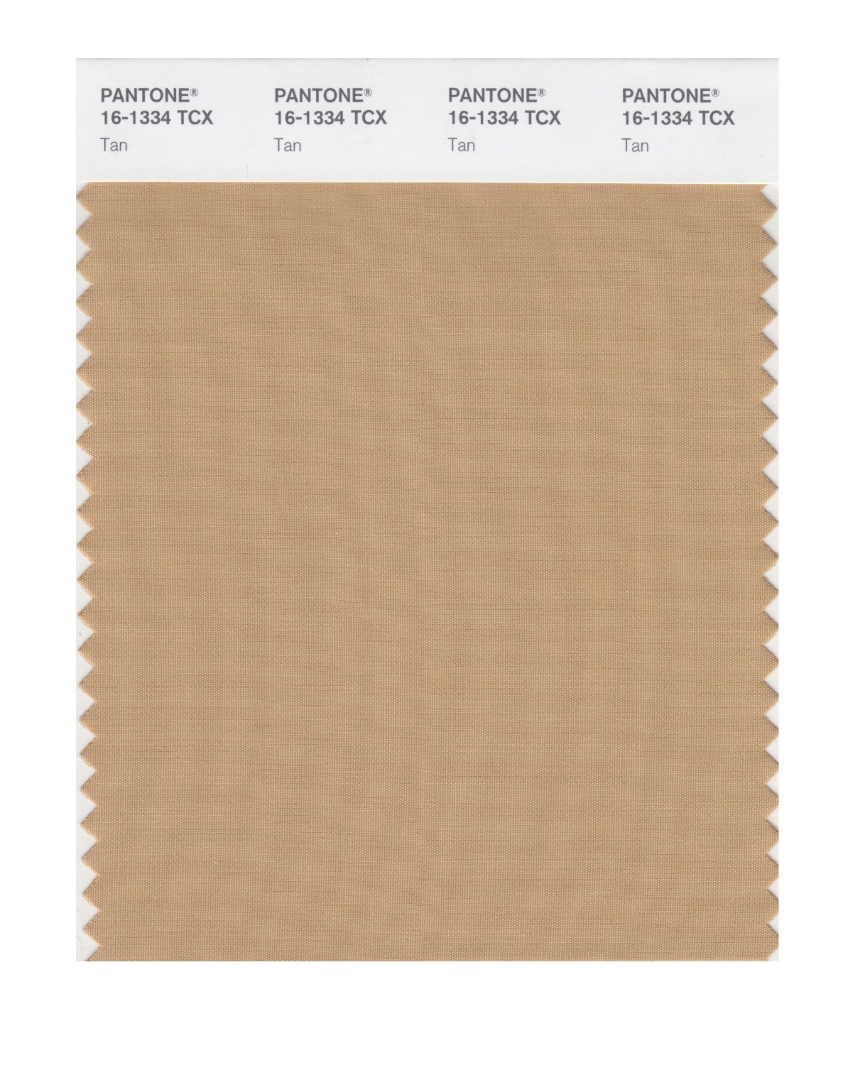 Pantone Cotton Swatch 16-1334 Tan