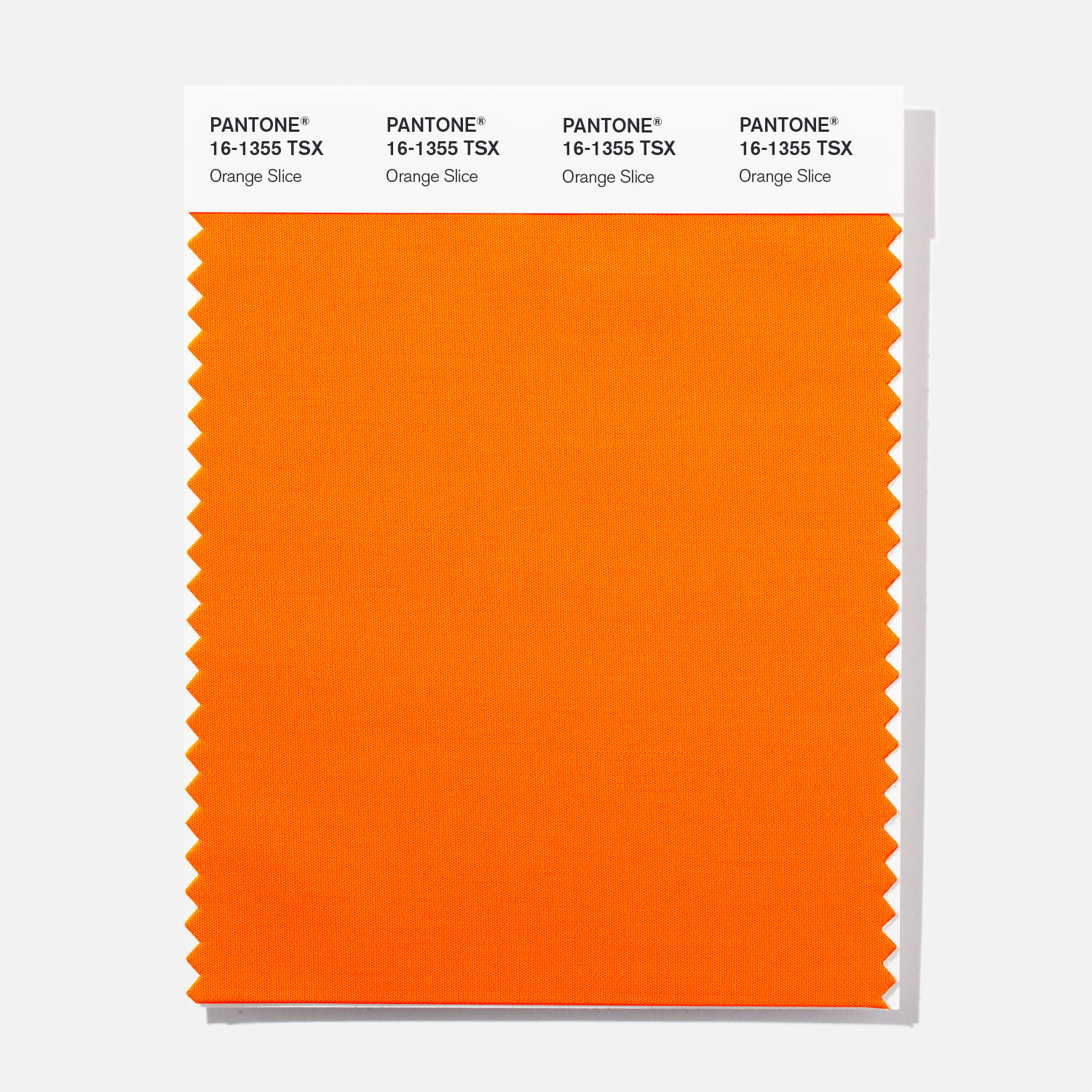 Pantone Polyester Swatch 16-1355 Orange Slice