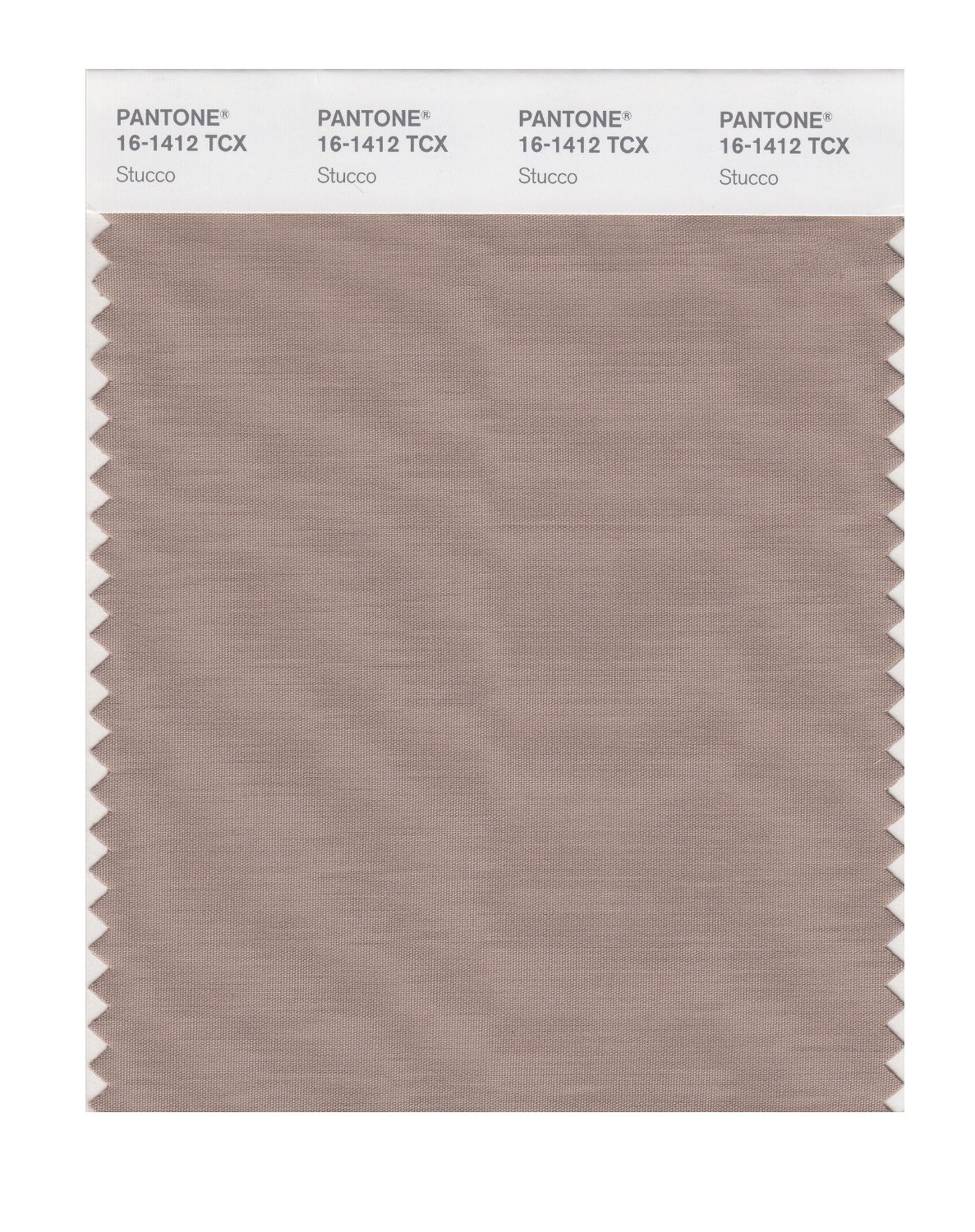 Pantone Cotton Swatch 16-1412 Stucco