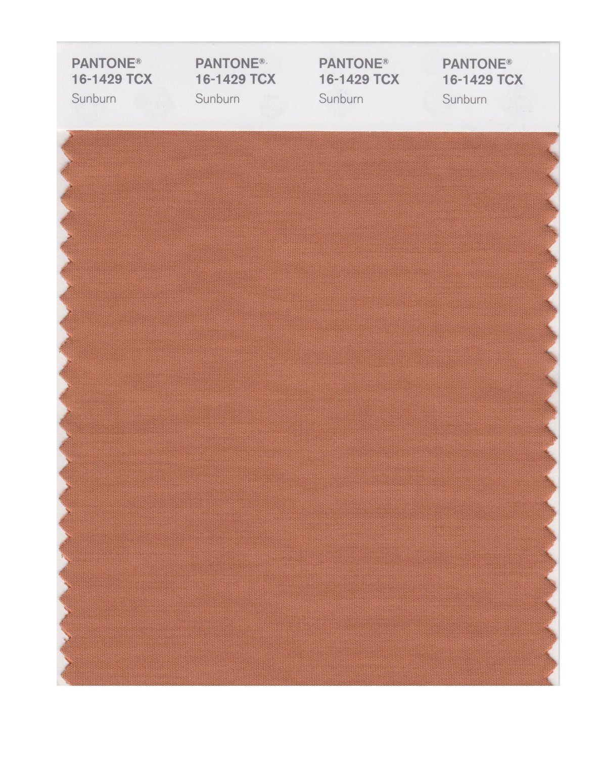 Pantone Cotton Swatch 16-1429 Sunburn