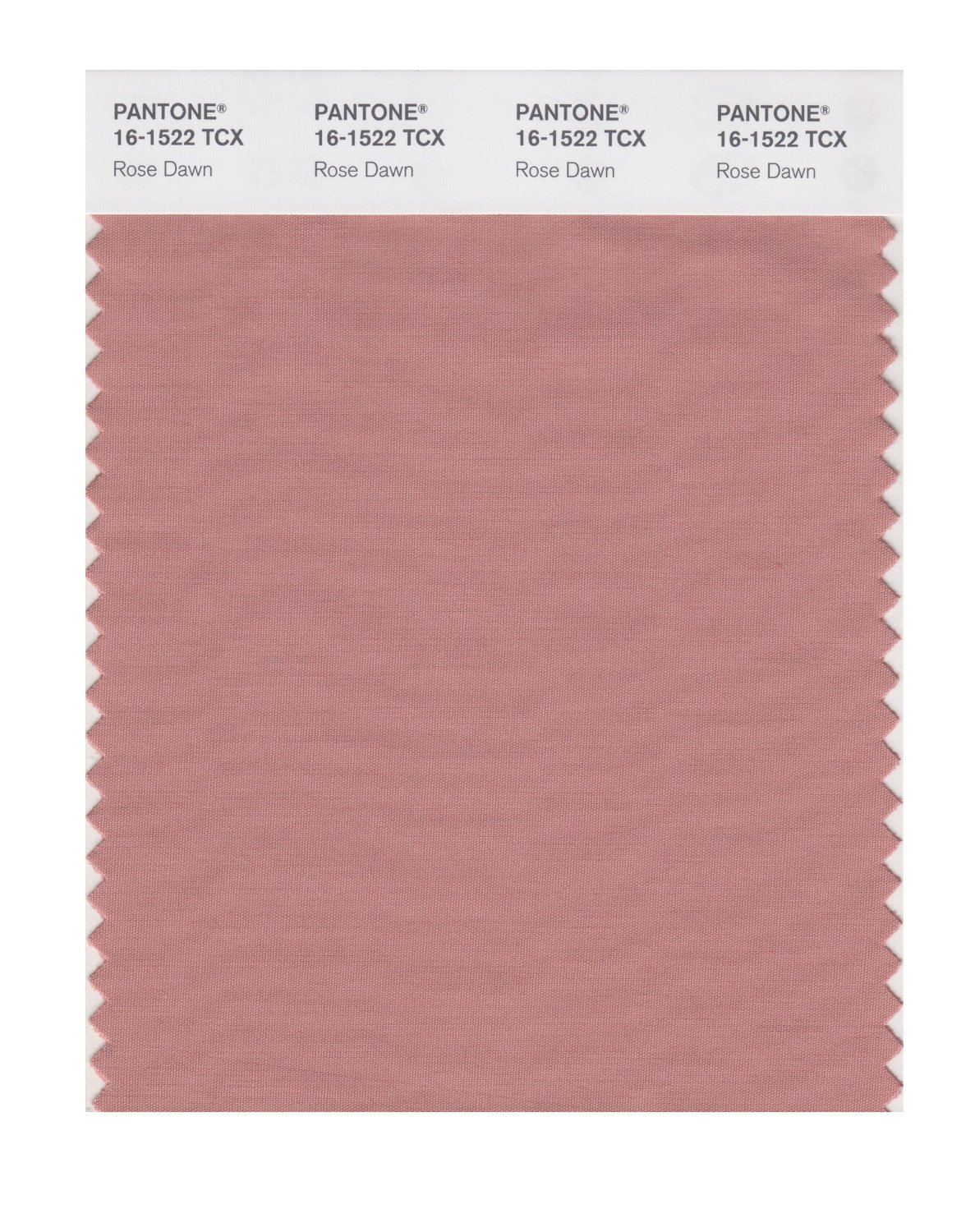 Pantone Cotton Swatch 16-1522 Rose Dawn