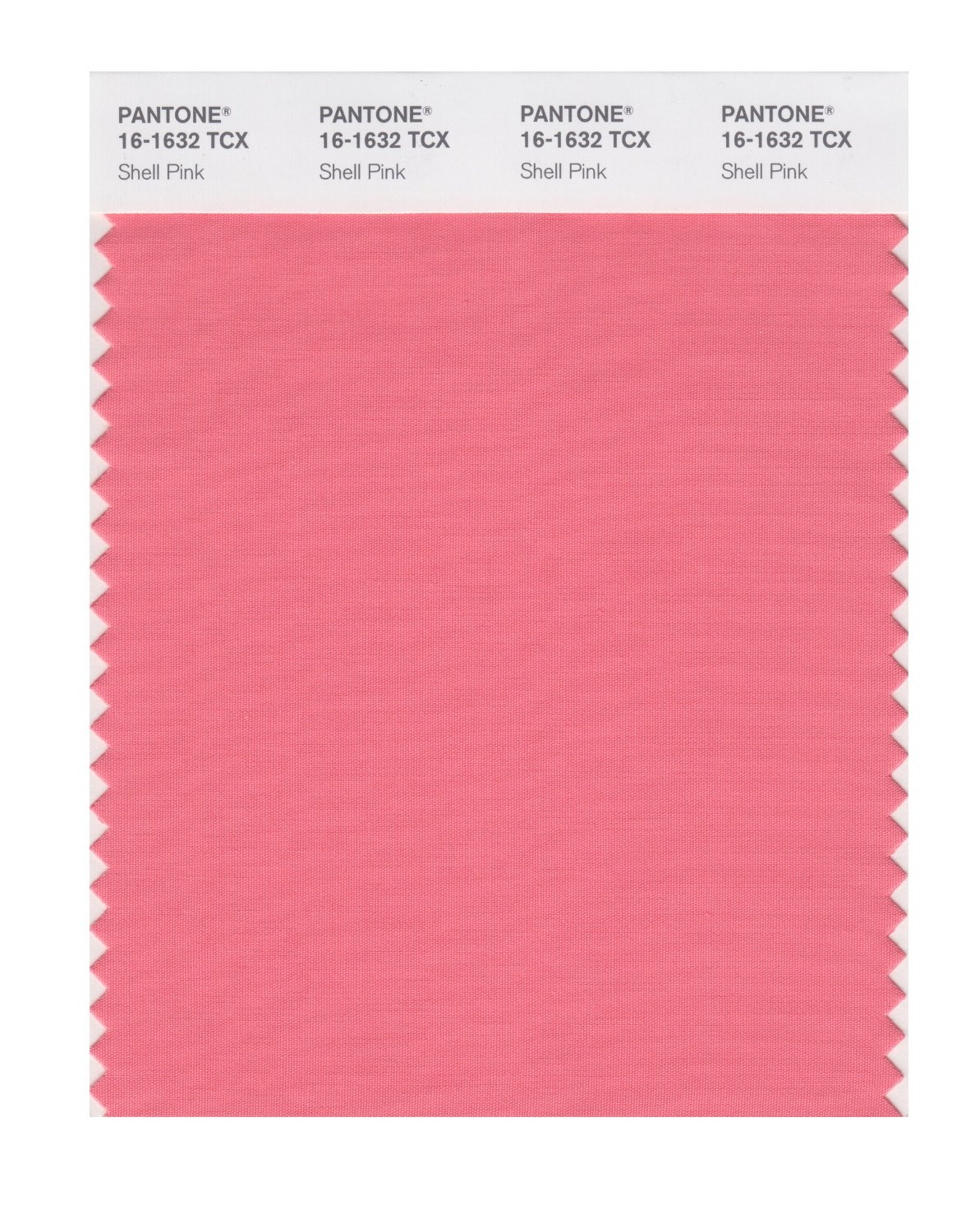 Pantone Cotton Swatch 16-1632 Shell Pink