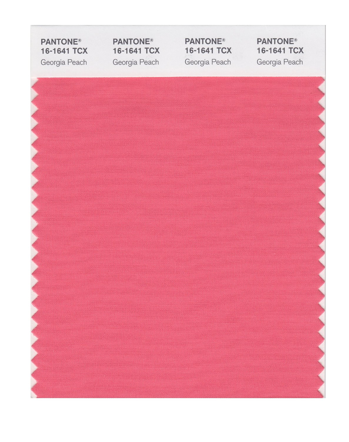 Pantone Cotton Swatch 16-1641 Georgia Peach