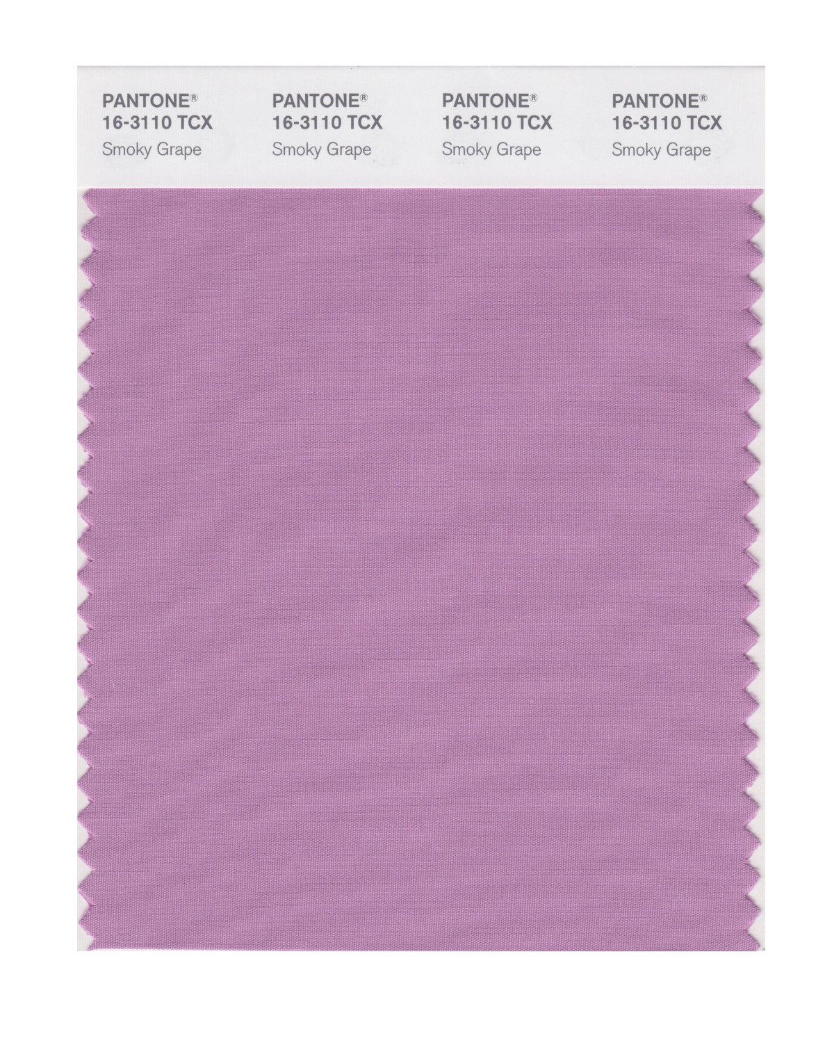 Pantone Cotton Swatch 16-3110 Smoky Grape