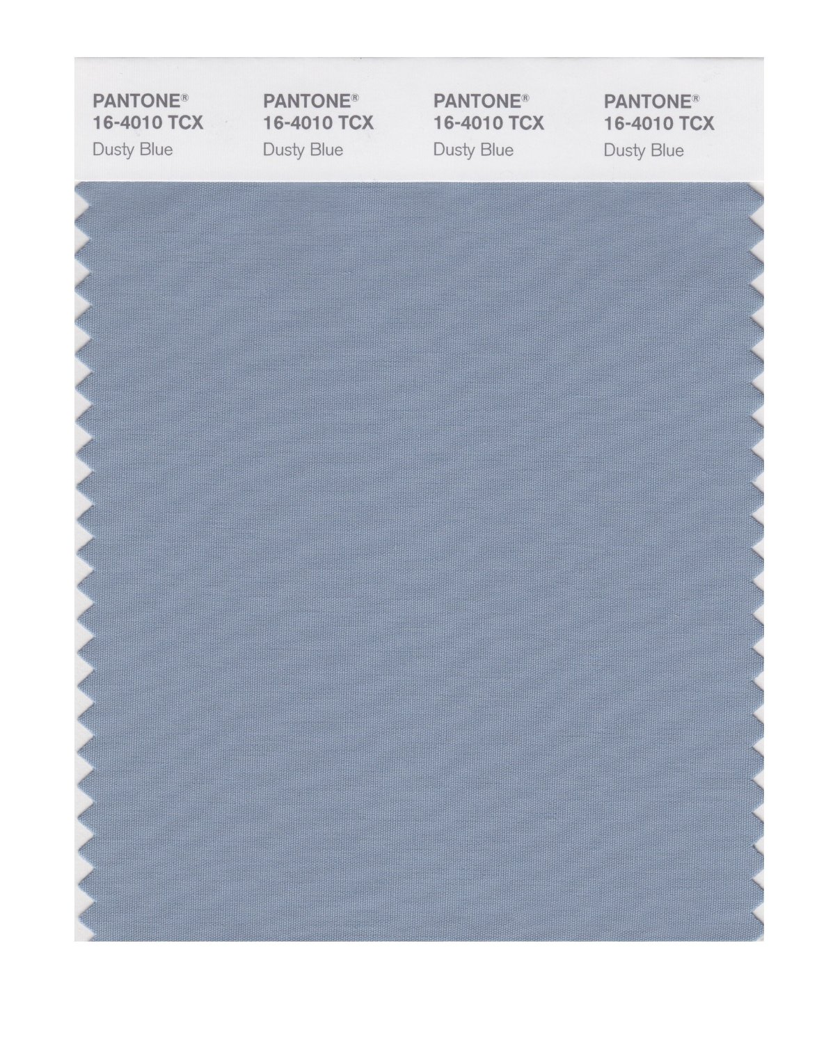 Pantone Cotton Swatch 16-4010 Dusty Blue