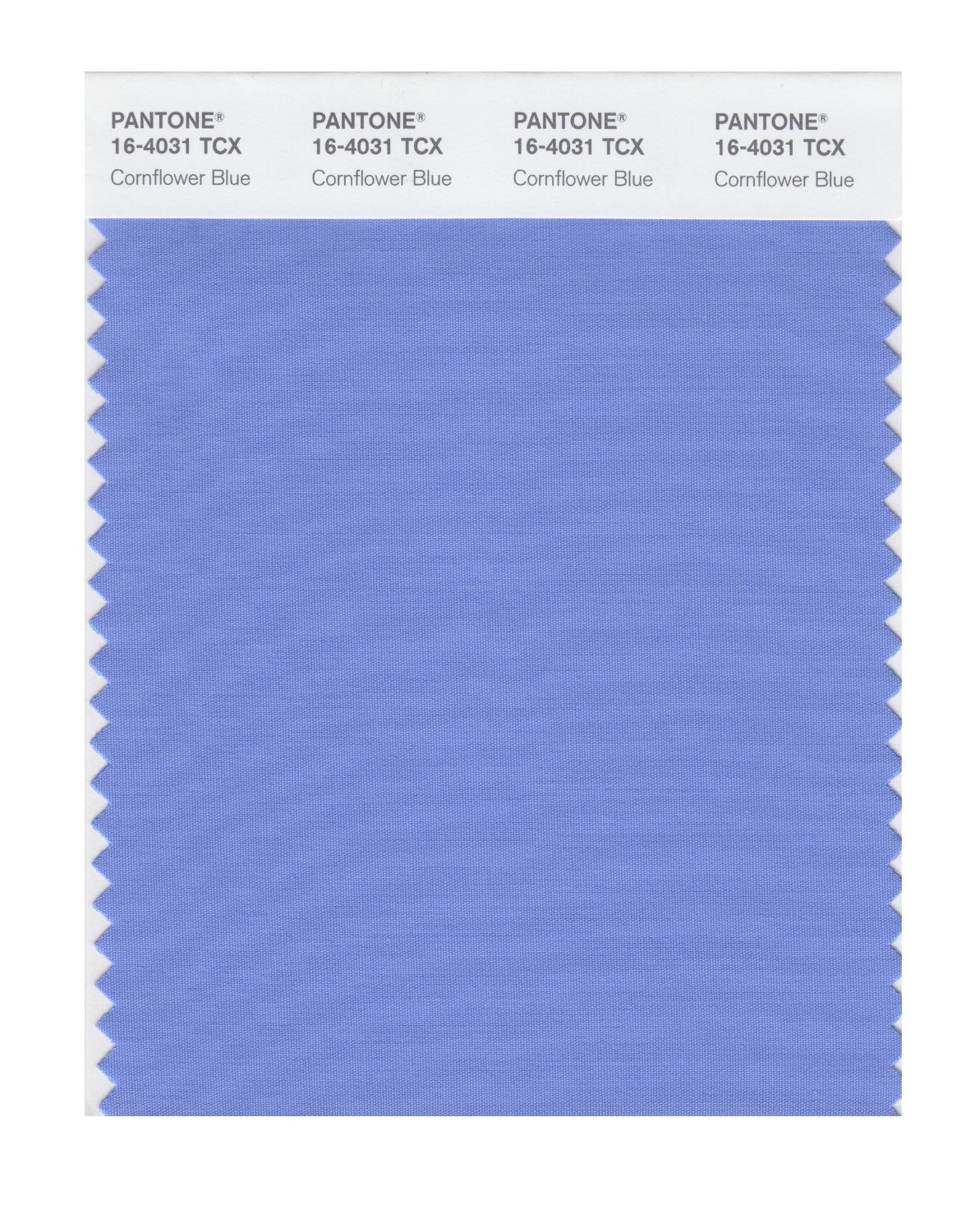 Pantone Cotton Swatch 16-4031 Cornflower Blue