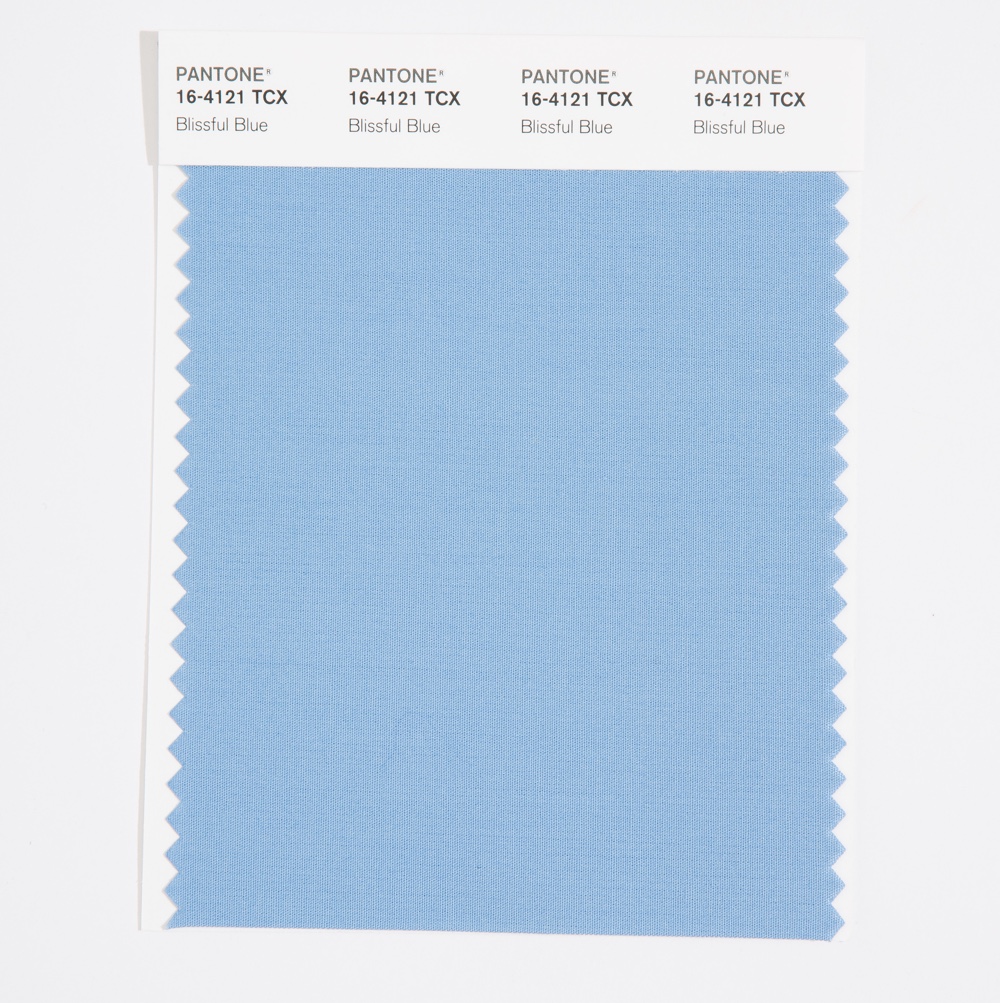 Pantone Cotton Swatch 16-4121 Blissful Blue