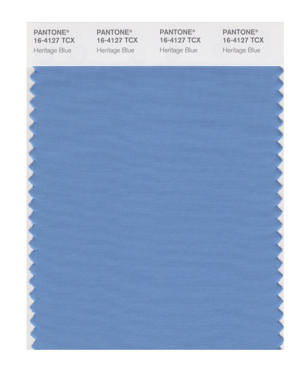 Pantone Cotton Swatch 16-4127 Heritage Blue