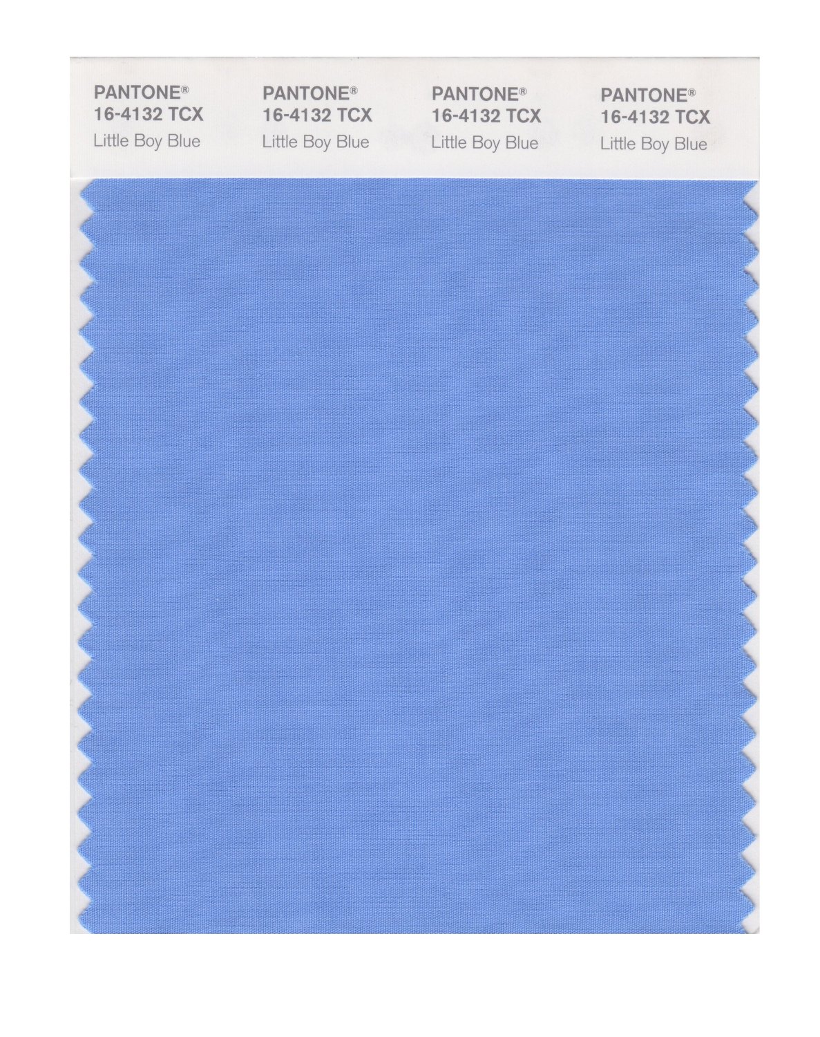 Pantone Cotton Swatch 16-4132 Little Boy Blue