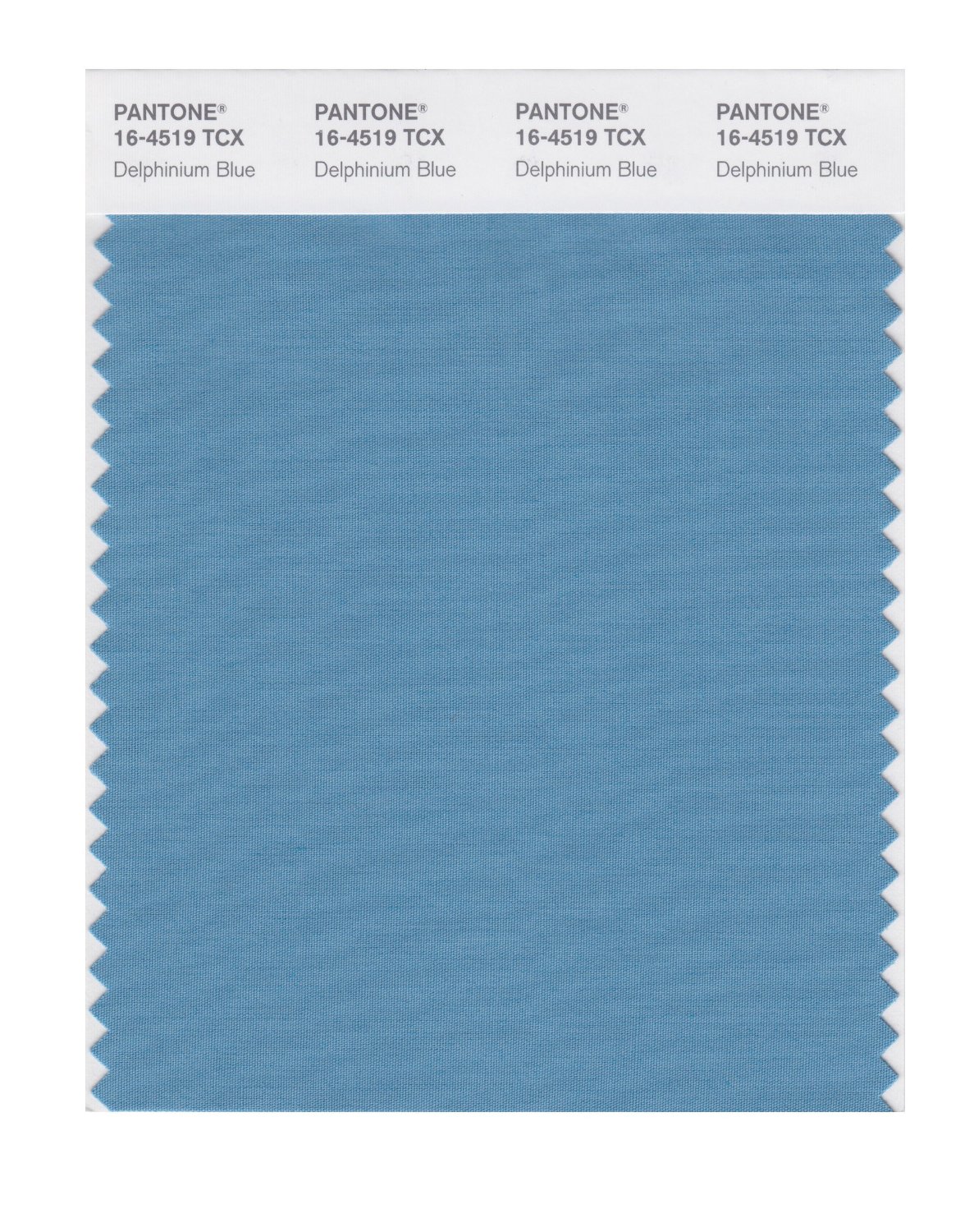 Pantone Cotton Swatch 16-4519 Delphinium Blue