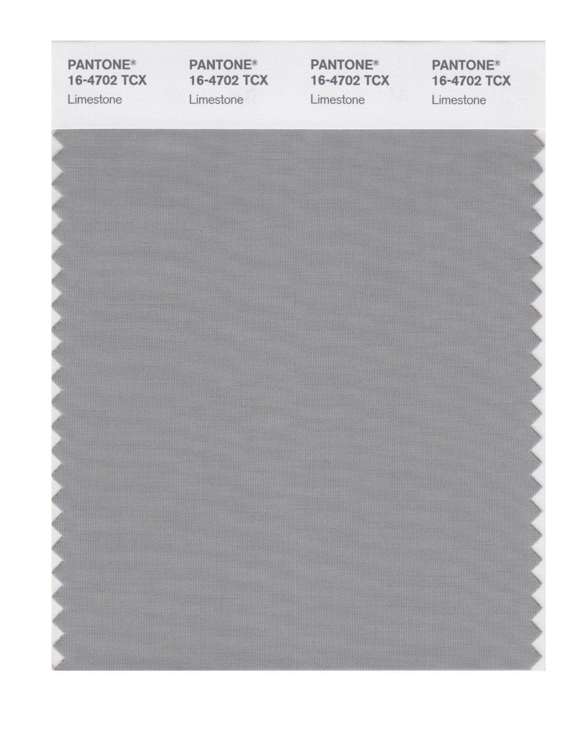 Pantone Cotton Swatch 16-4702 Limestone