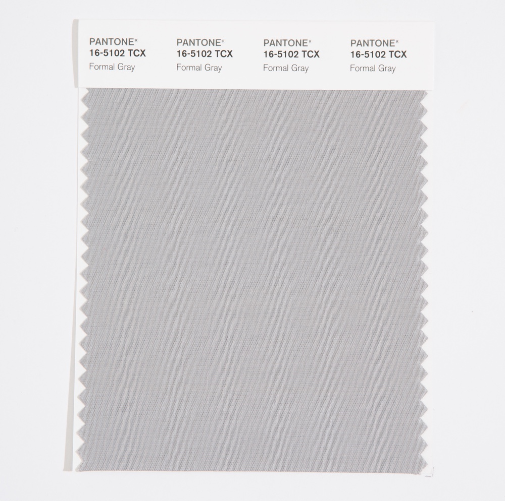 Pantone Cotton Swatch 16-5102 Formal Gray