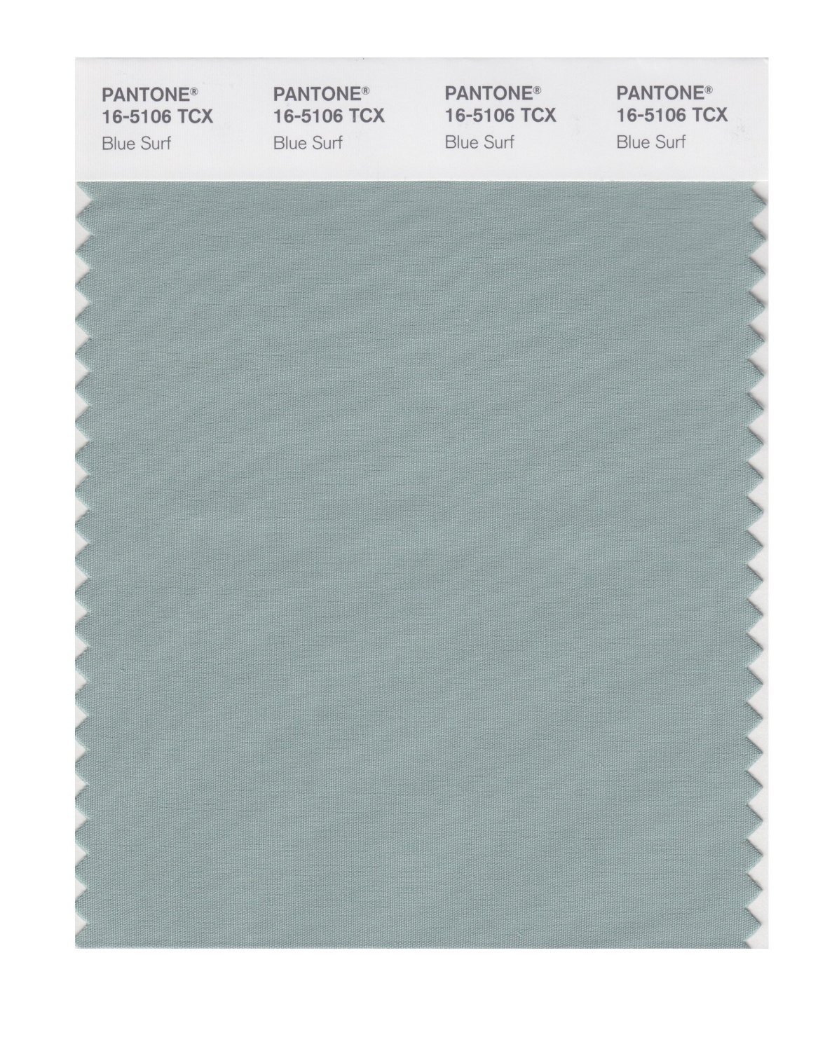 Pantone Cotton Swatch 16-5106 Blue Surf