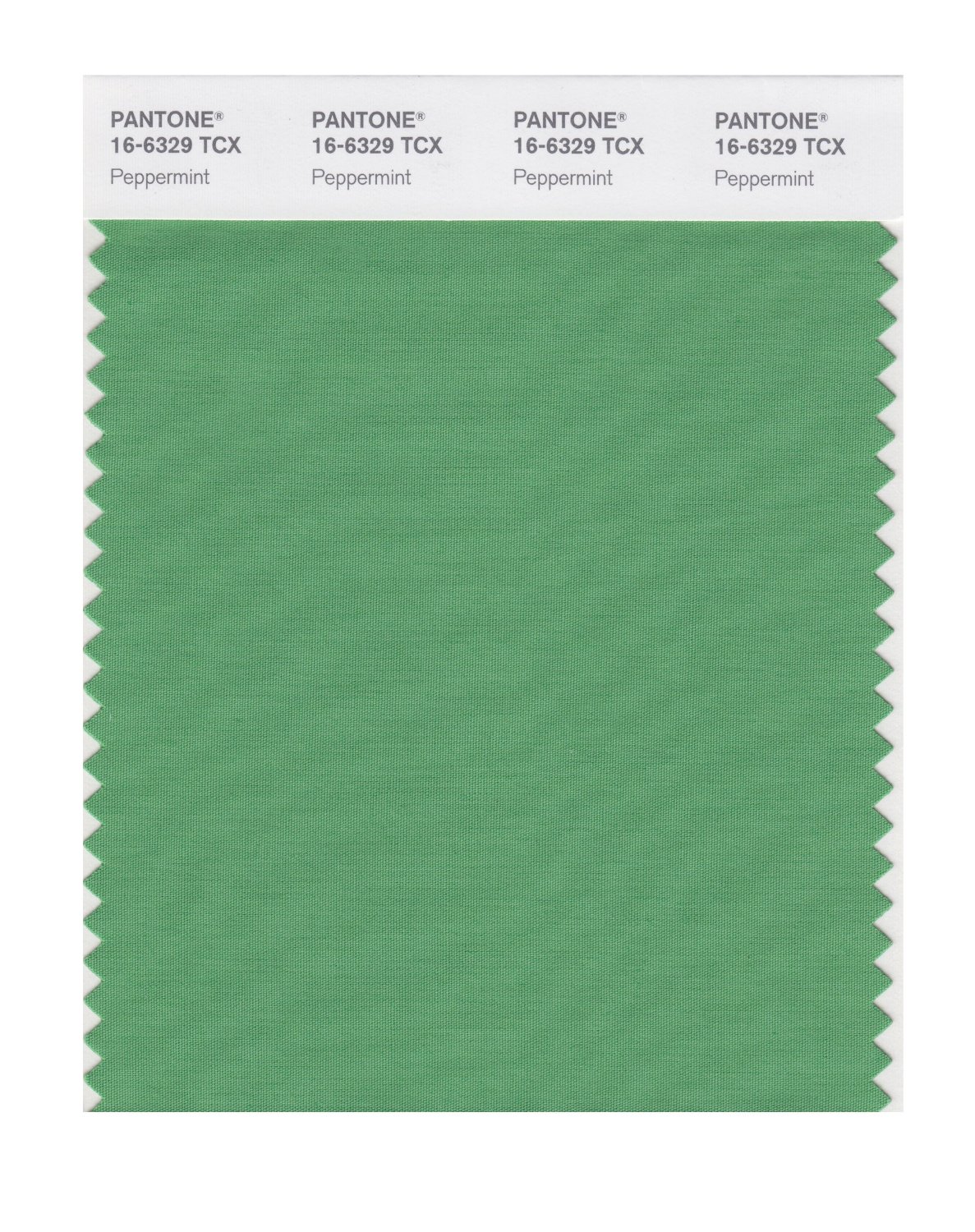 Pantone Cotton Swatch 16-6329 Peppermint