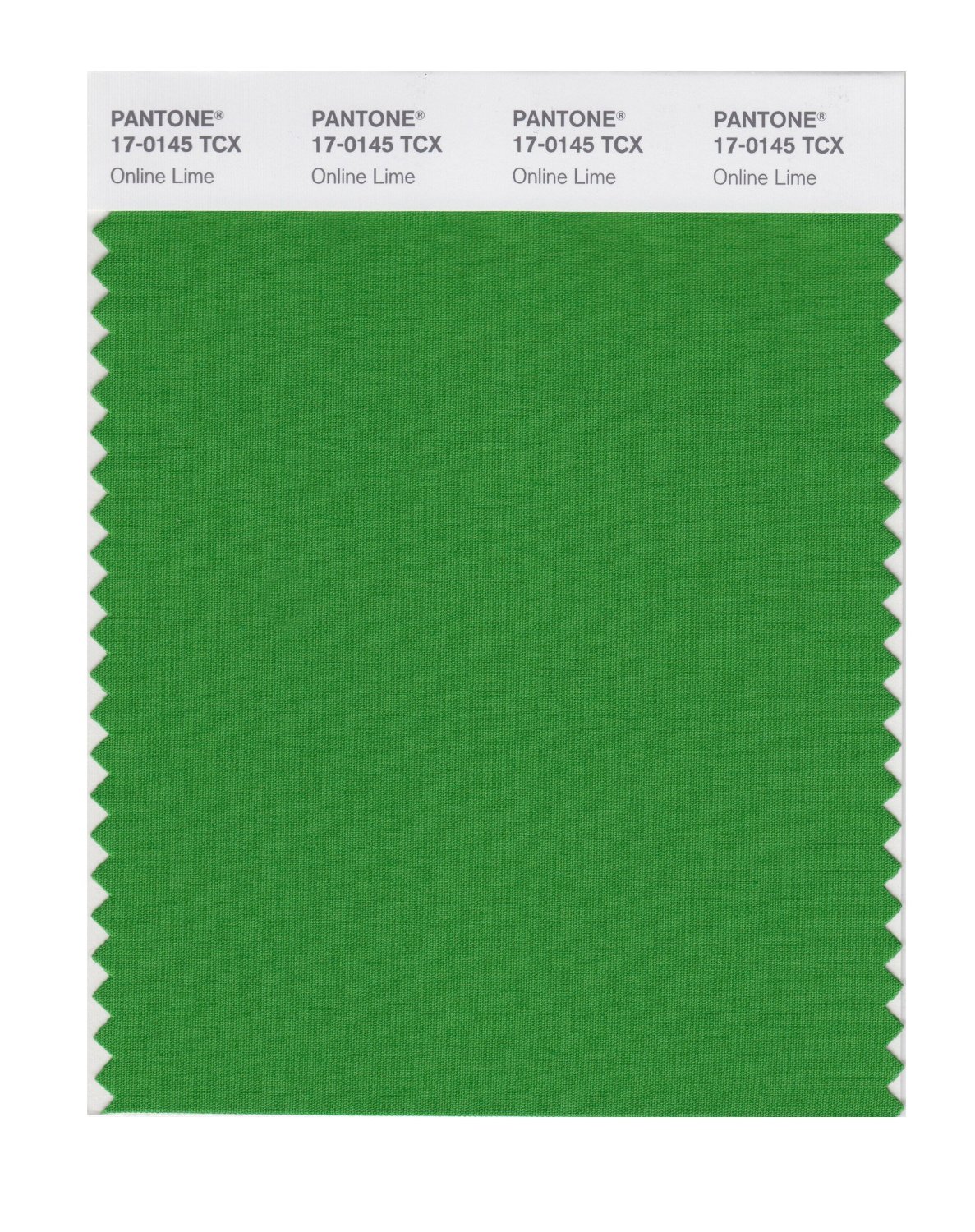 Pantone Cotton Swatch 17-0145 Online Lime