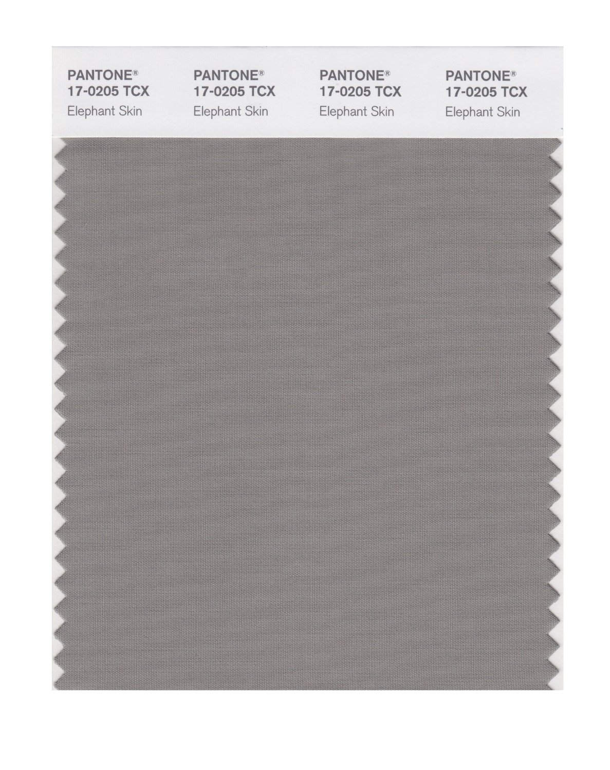 Pantone Cotton Swatch 17-0205 Elephant Skin