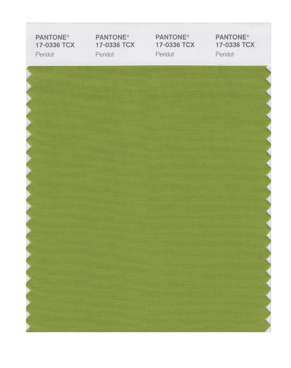 Pantone Cotton Swatch 17-0336 Peridot