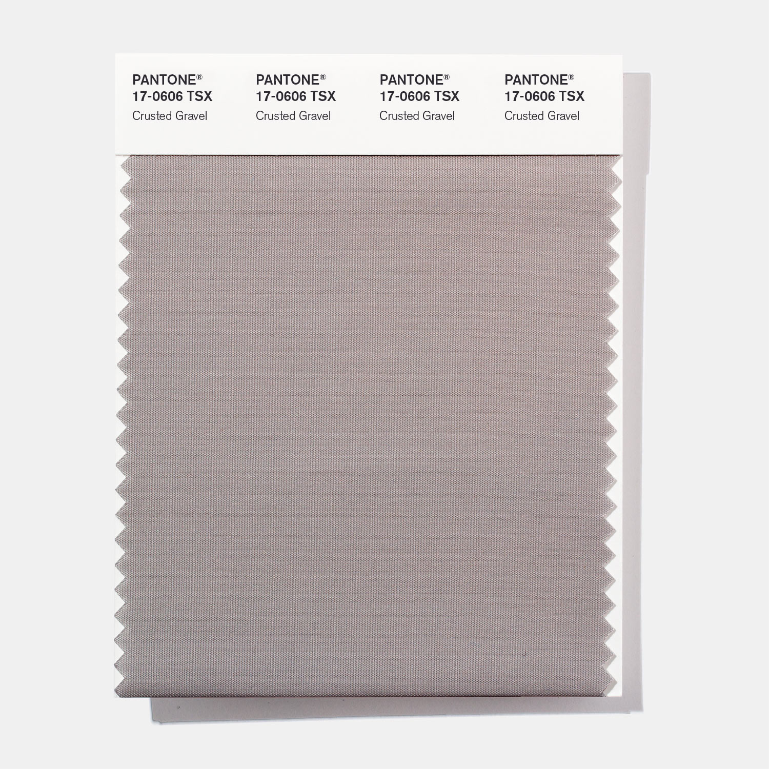 Pantone Polyester Swatch 17-0606 Crusted Grav