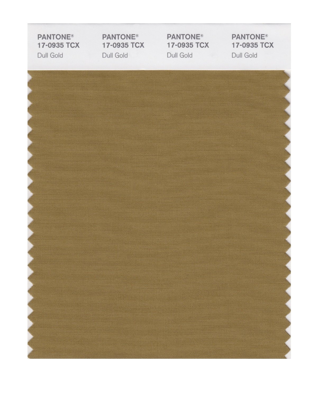 Pantone Cotton Swatch 17-0935 Dull Gold