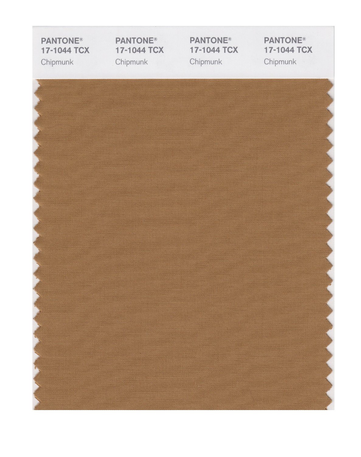 Pantone Cotton Swatch 17-1044 Chipmunk