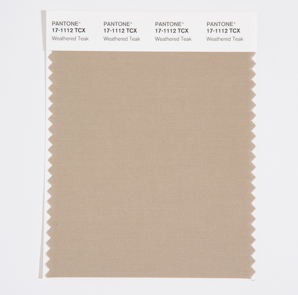 Pantone Cotton Swatch 17-1112 Weathered Teak