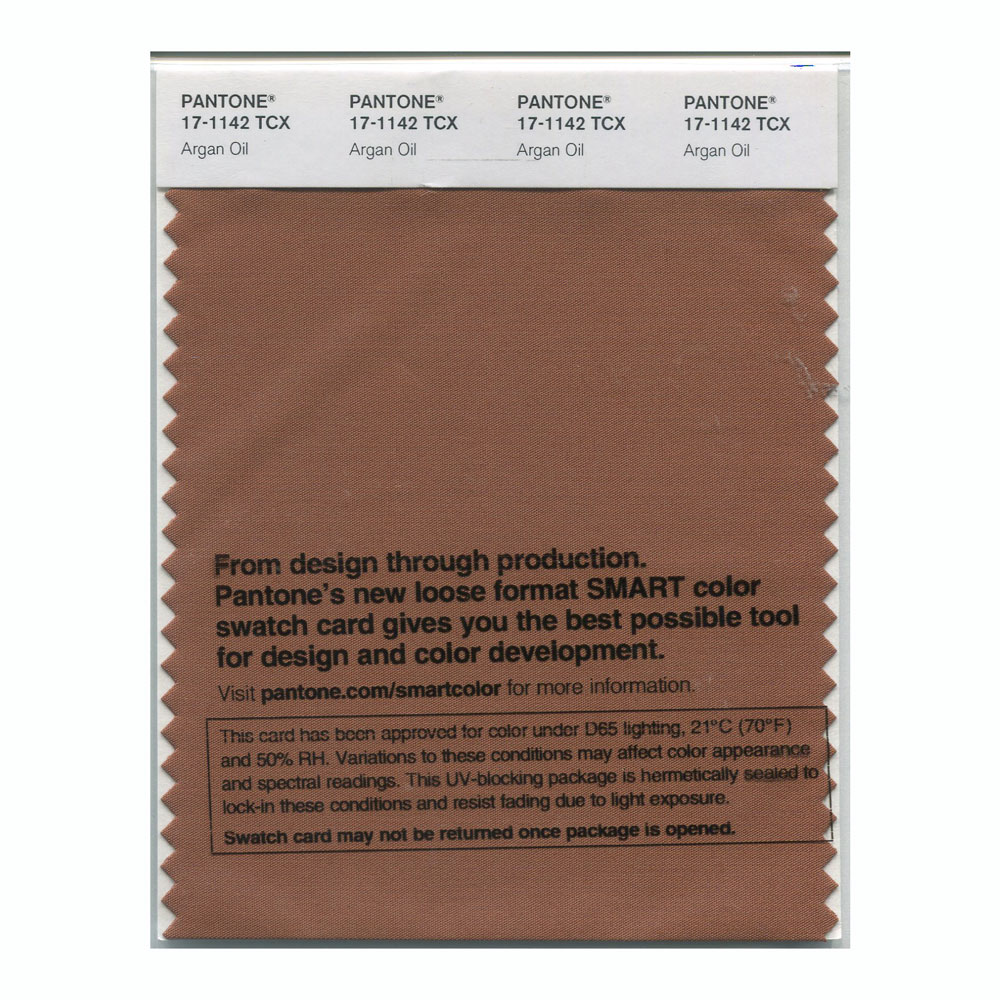 Pantone Cotton Swatch 17-1142 Argan Oil